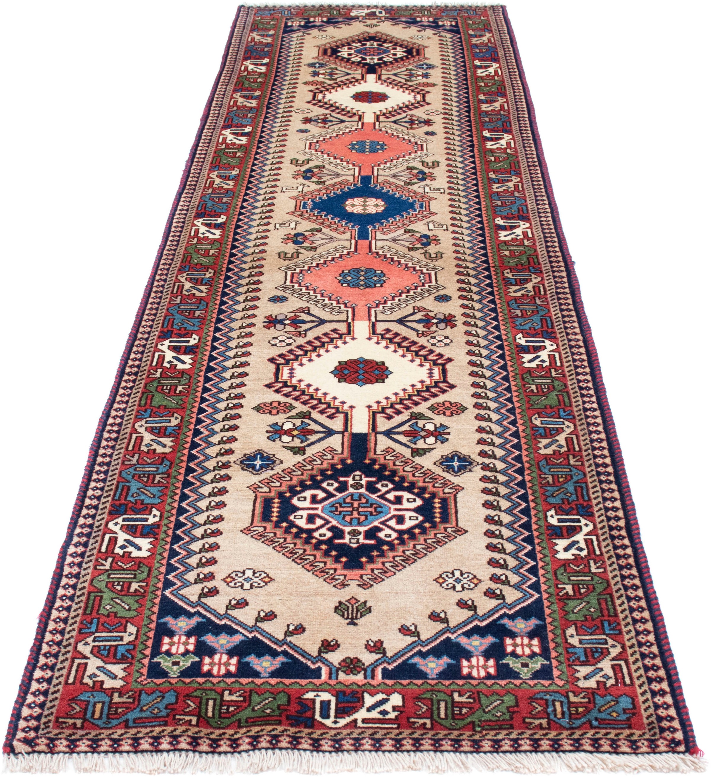 Image of morgenland Orientteppich »Perser - Nomadic - 292 x 80 cm - beige«, rechteckig, 10 mm Höhe, Wohnzimmer, Handgeknüpft, Einzelstück mit Zertifikat bei Ackermann Versand Schweiz