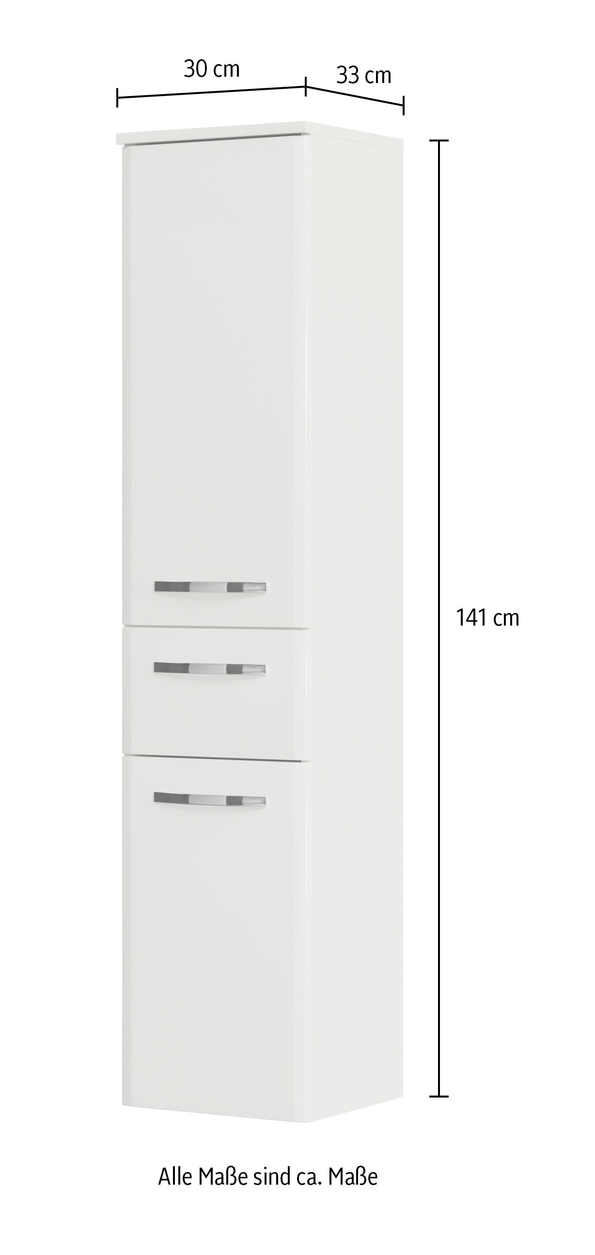 Saphir Midischrank »Quickset 326, mit 2 Türen und 1 Auszug, 30cm breit« 1 Stk. tlg.