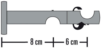 SCHÖNER WOHNEN-Kollektion Kombiträger »Doppel-Kombiträger offen für Ø 20 mm«, (1 St.), Serie Einzelprogramm Leon Ø 20 mm