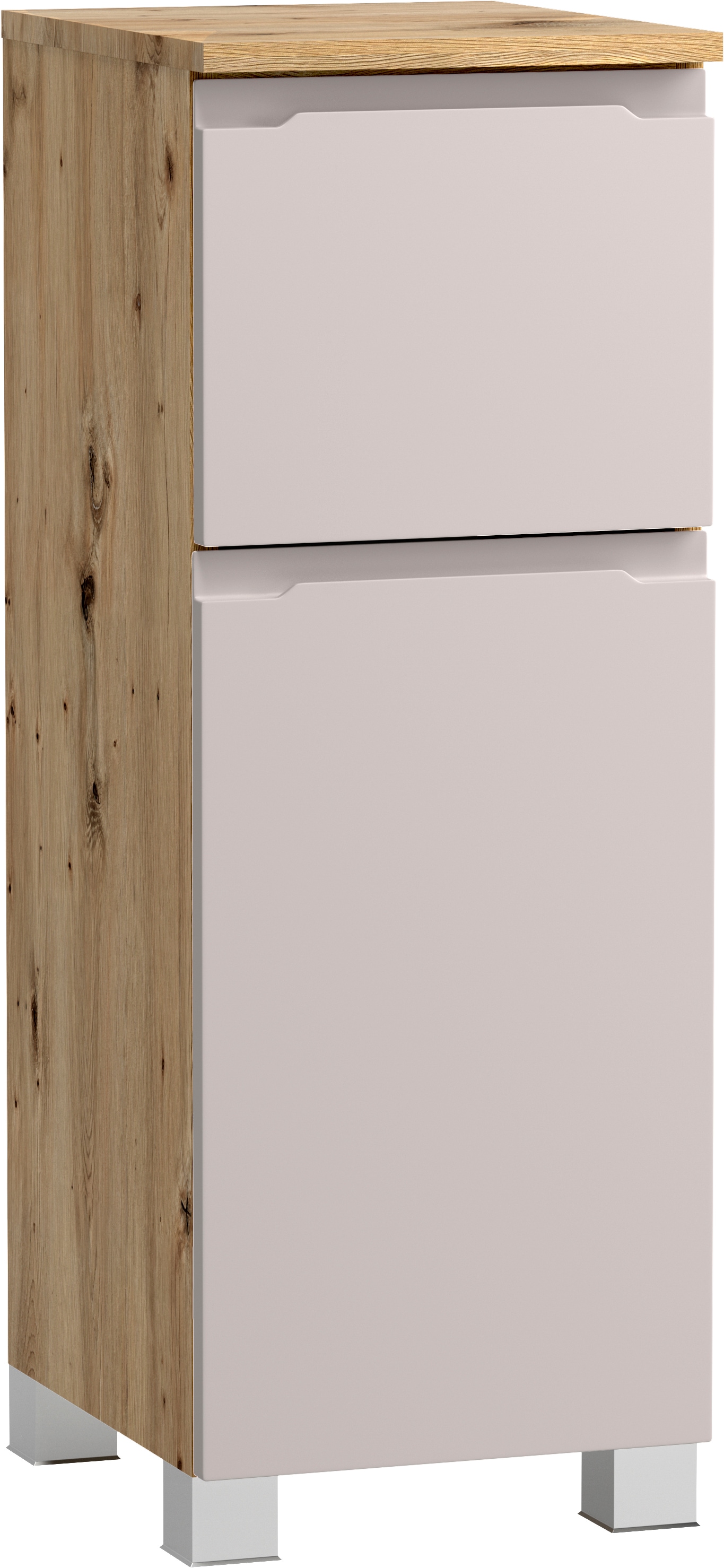 Image of welltime Unterschrank "CABO, gedämpfte Scharniere, Softclose-Auszug" Kaschmir, griffloses Design, reversibel