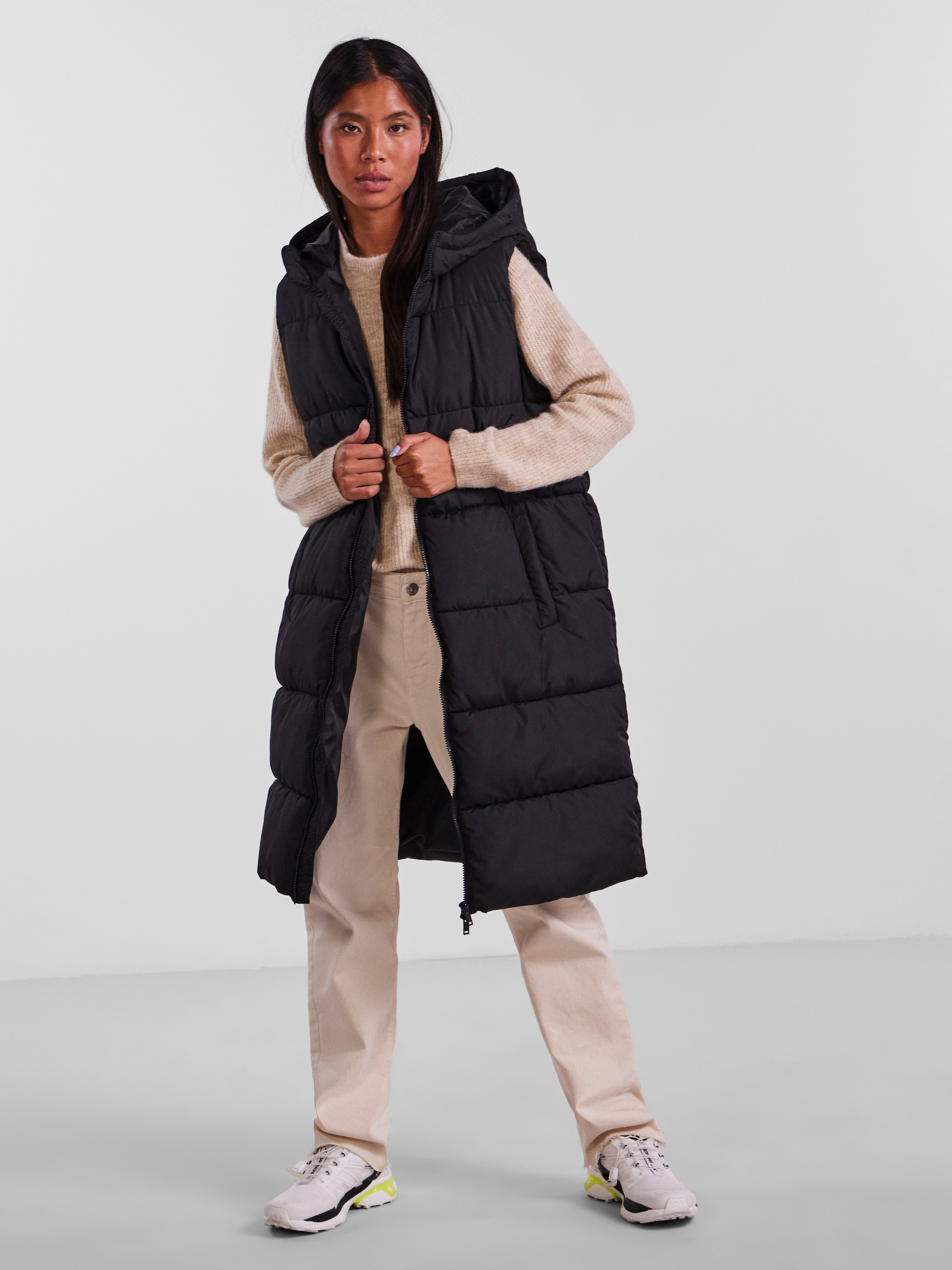 Steppweste »PCBEE NEW LONG PUFFER VEST NOOS BC«