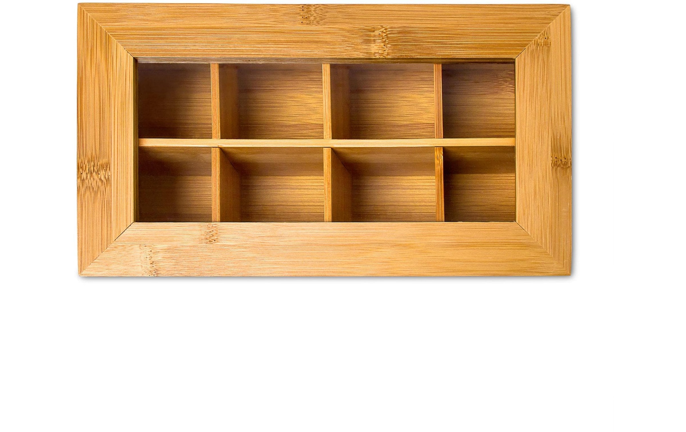relaxdays Teebox »Braun«, (1 tlg.), Holzart: Bambus (China)