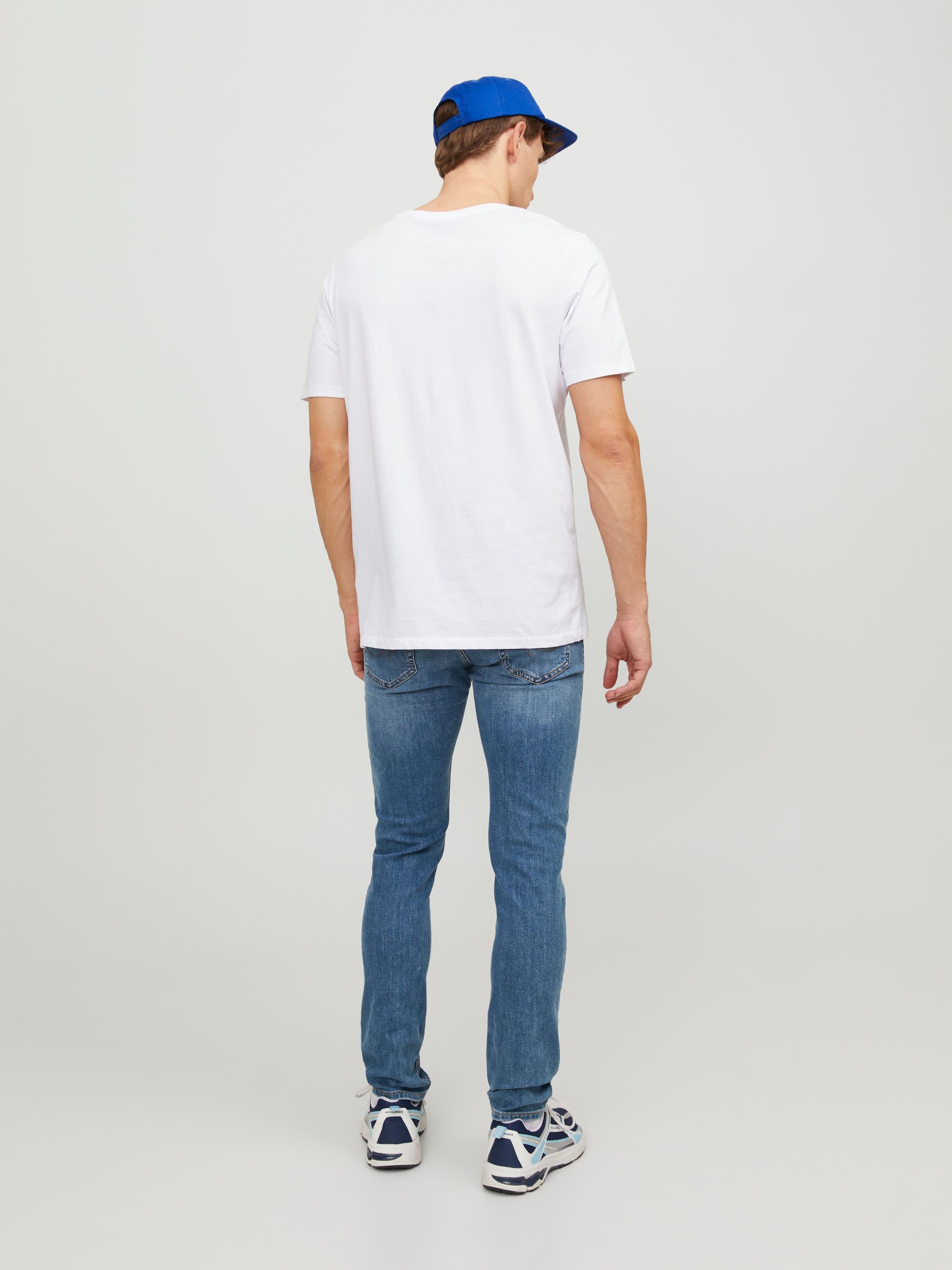 Jack & Jones Slim-fit-Jeans »JJIGLENN  Slim-Fit mit Stretch und praktischer 5-Pocket-Form« mit Abriebeffekten