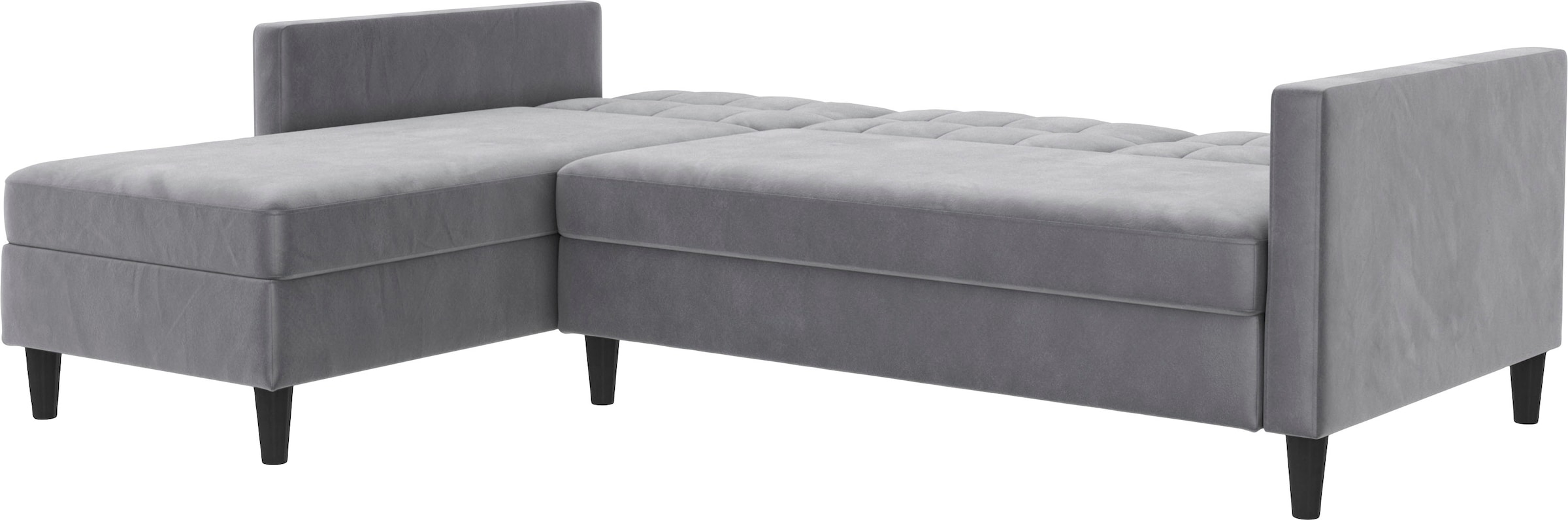 Dorel Home Canapé d'angle »Hartford II« mit Bettfunktion und Stauraum, Recamiere beidseitig montierbar