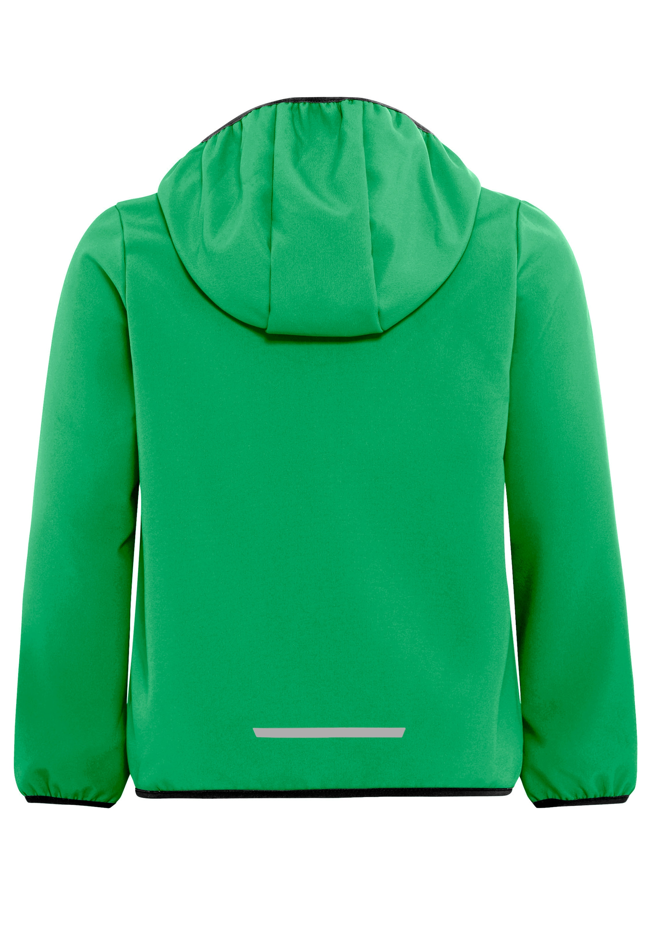 Jack Wolfskin Softshelljacke »FOURWINDS JACKET KIDS«, mit Kapuze, Winddicht, atmungsaktiv, Übergangsjacke