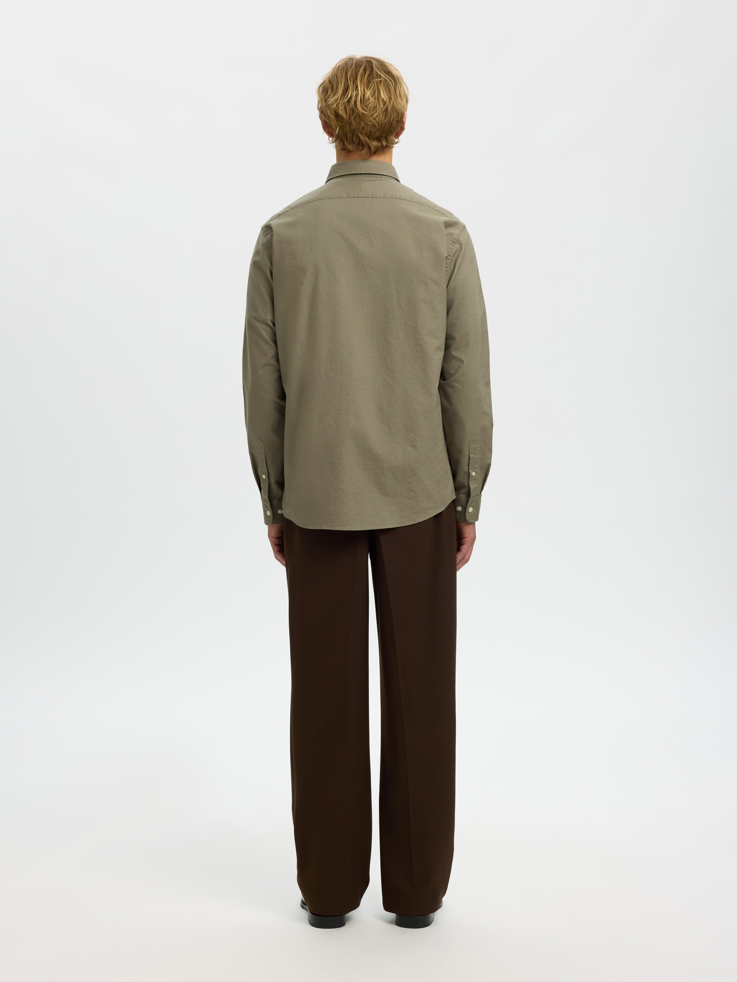 SELECTED Langarmhemd »SLHREGRICK-OX SHIRT LS NOOS« Baumwolle, regular fit