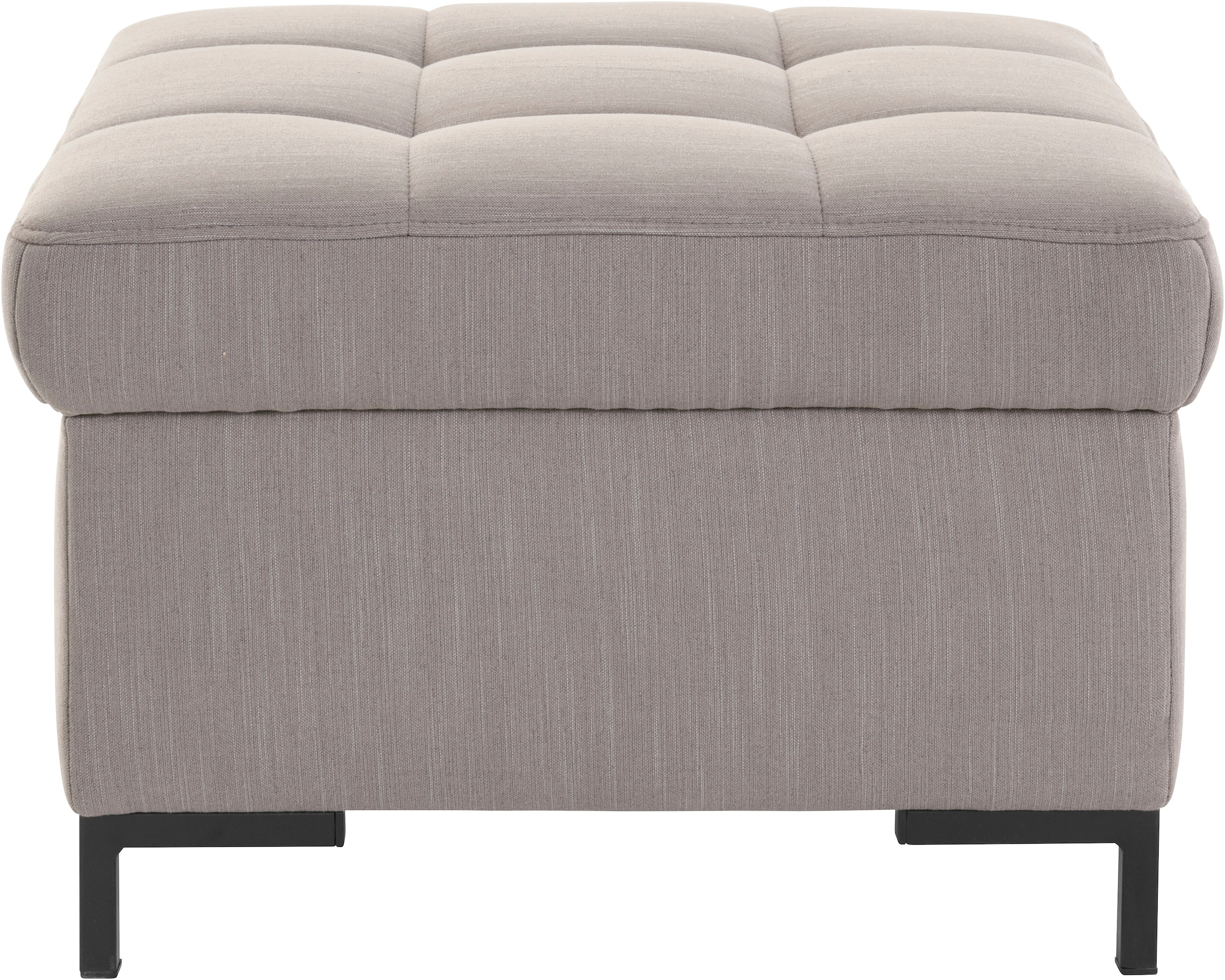 GOODproduct Hocker »Grazzo«, hochwertige Stoffe aus recyceltem Material, Steppung im Sitzbereich
