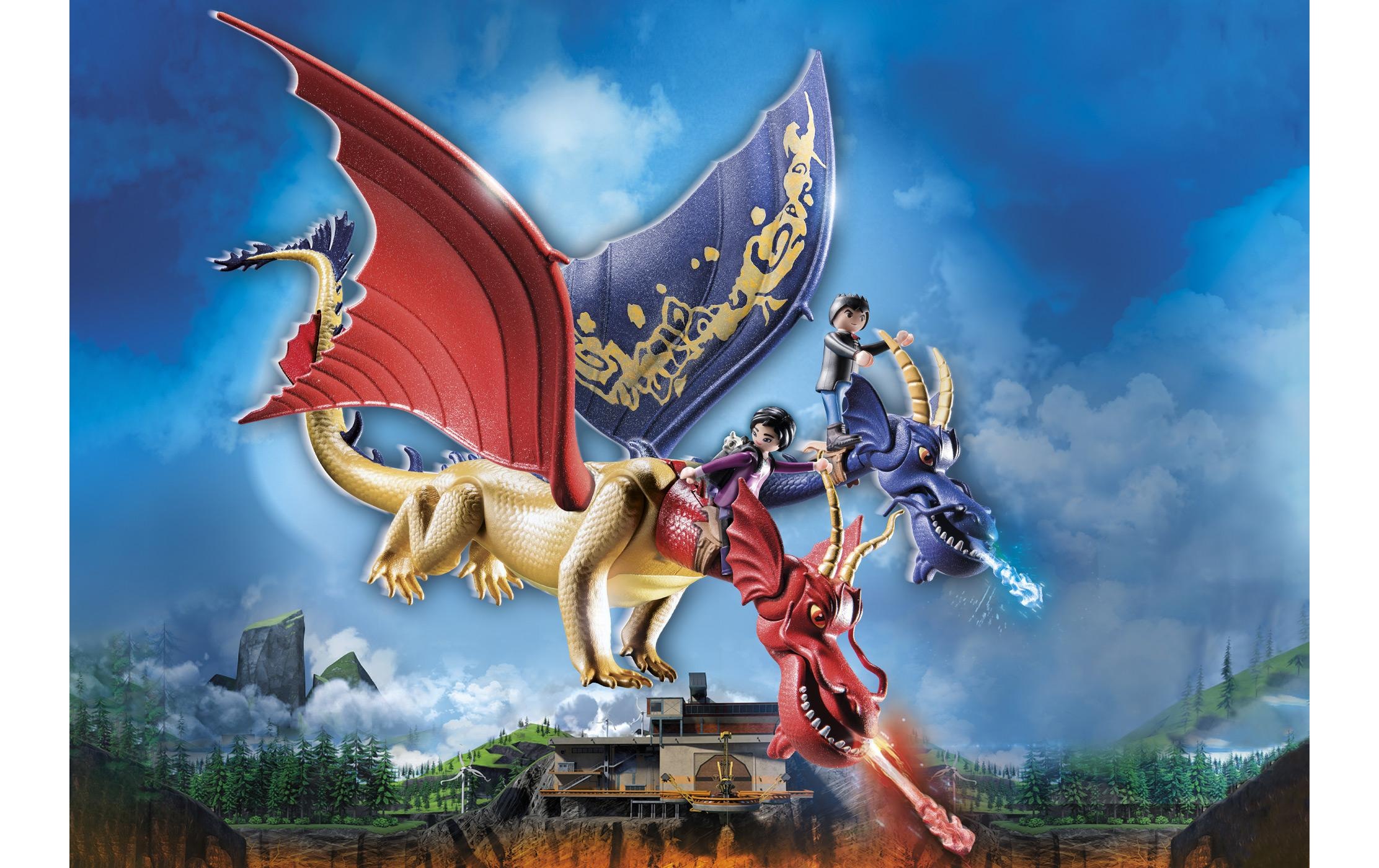 Playmobil® Spielbausteine »Dragons The Nine Realms – Wu & Wei mit Jun 71080«, (40 St.)