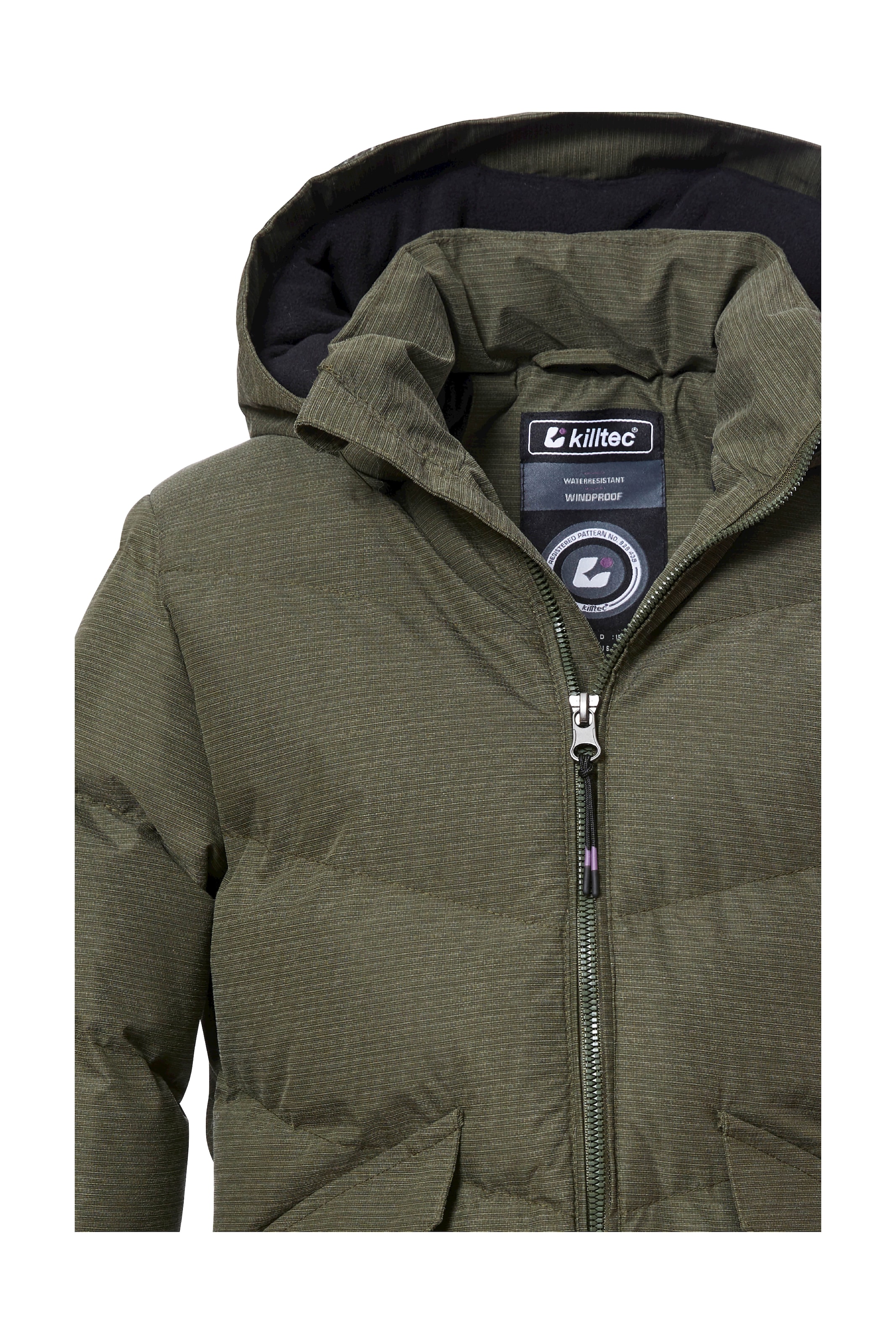 Killtec Steppmantel »KOW 167 GRLS QLTD CT«, Wasserabweisender Mädchenmantel mit verstellbarer Kapuze und Fleece