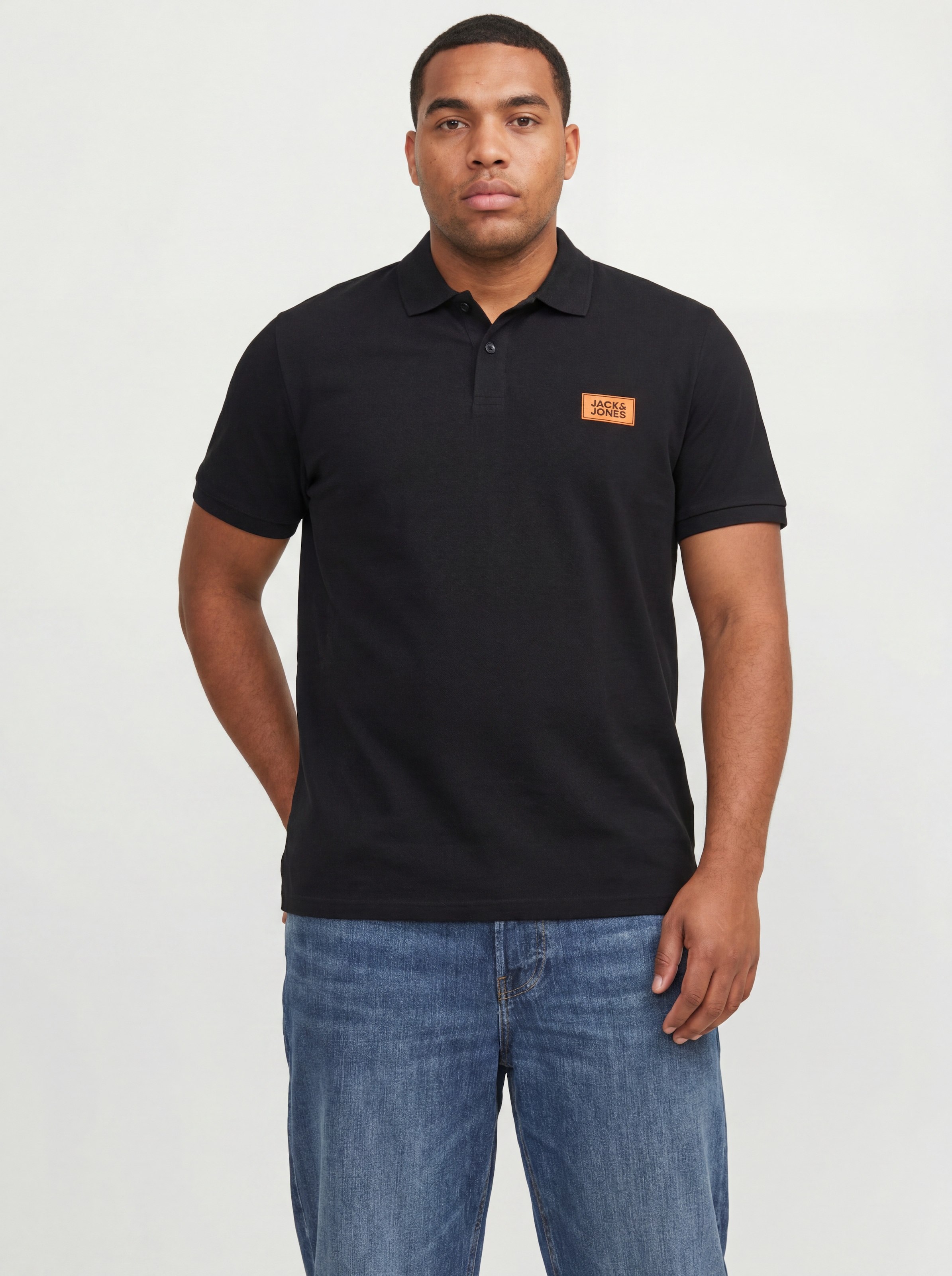 Jack & Jones PlusSize Polo »JJRUSH POLO SS 2PK MP PLS« Paquet, 2 coton, coupe régulière