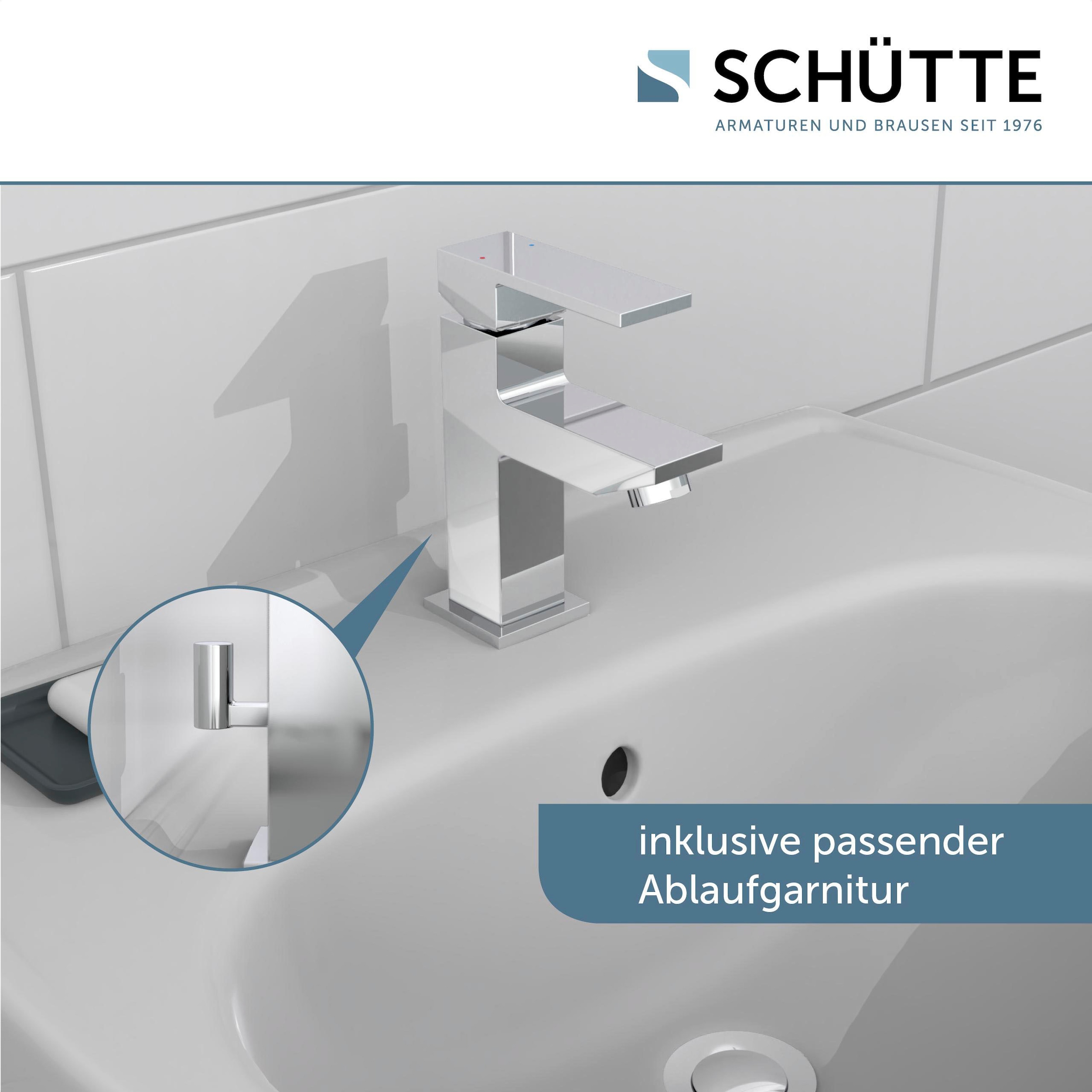 Schütte Robinet de lavabo »TOKYO II« 1 cuis tlg. cartouche silencieuse, buse mélangeuse de marque, incl. tige de traction