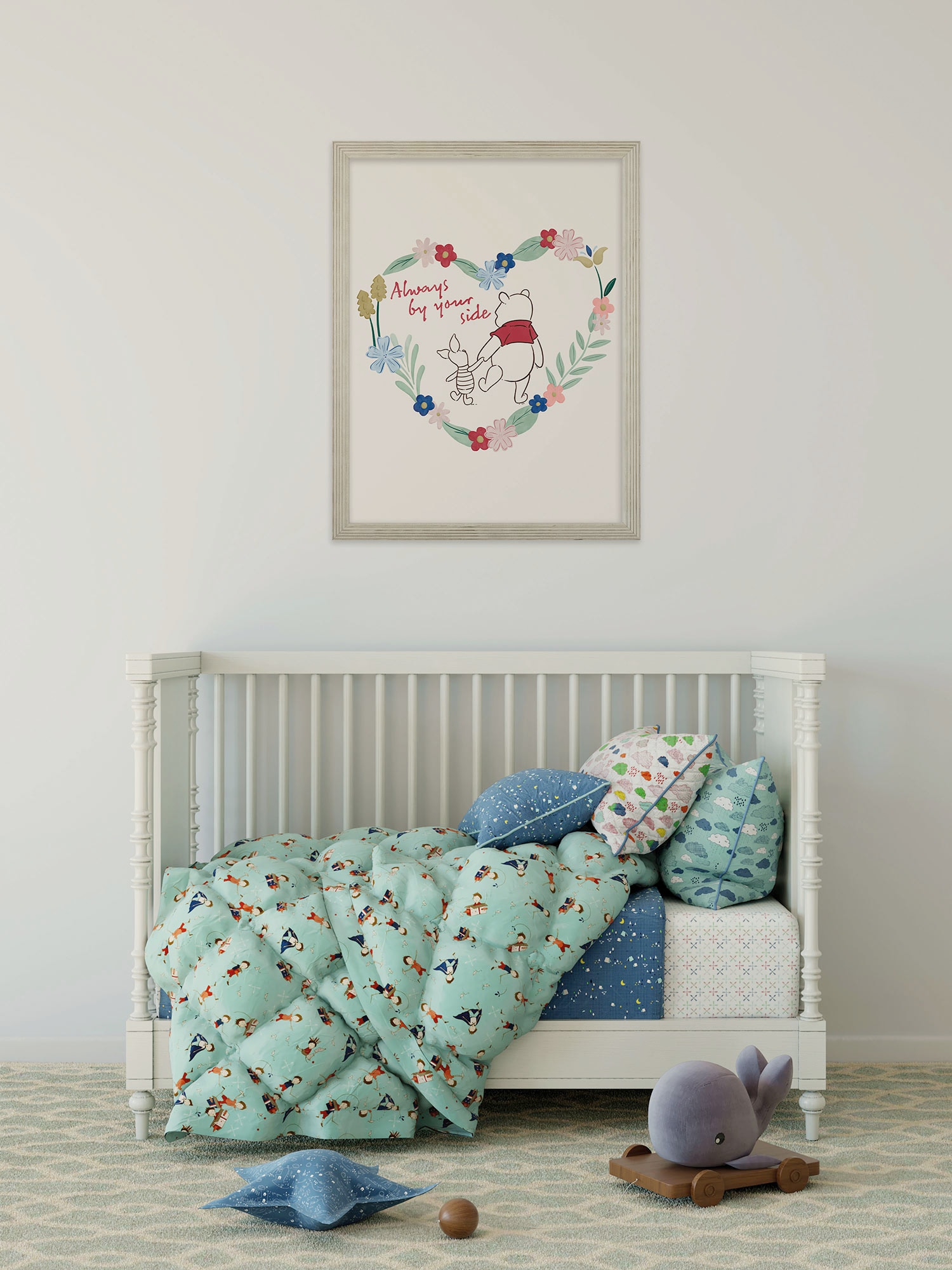 Image of Komar Wandbild "Disney Winnie the Pooh Always by your Side" Disney Set, 1 Stk. tlg. 50 x 70 cm (Breite x Höhe) - Kinderzimmer, Dekoration