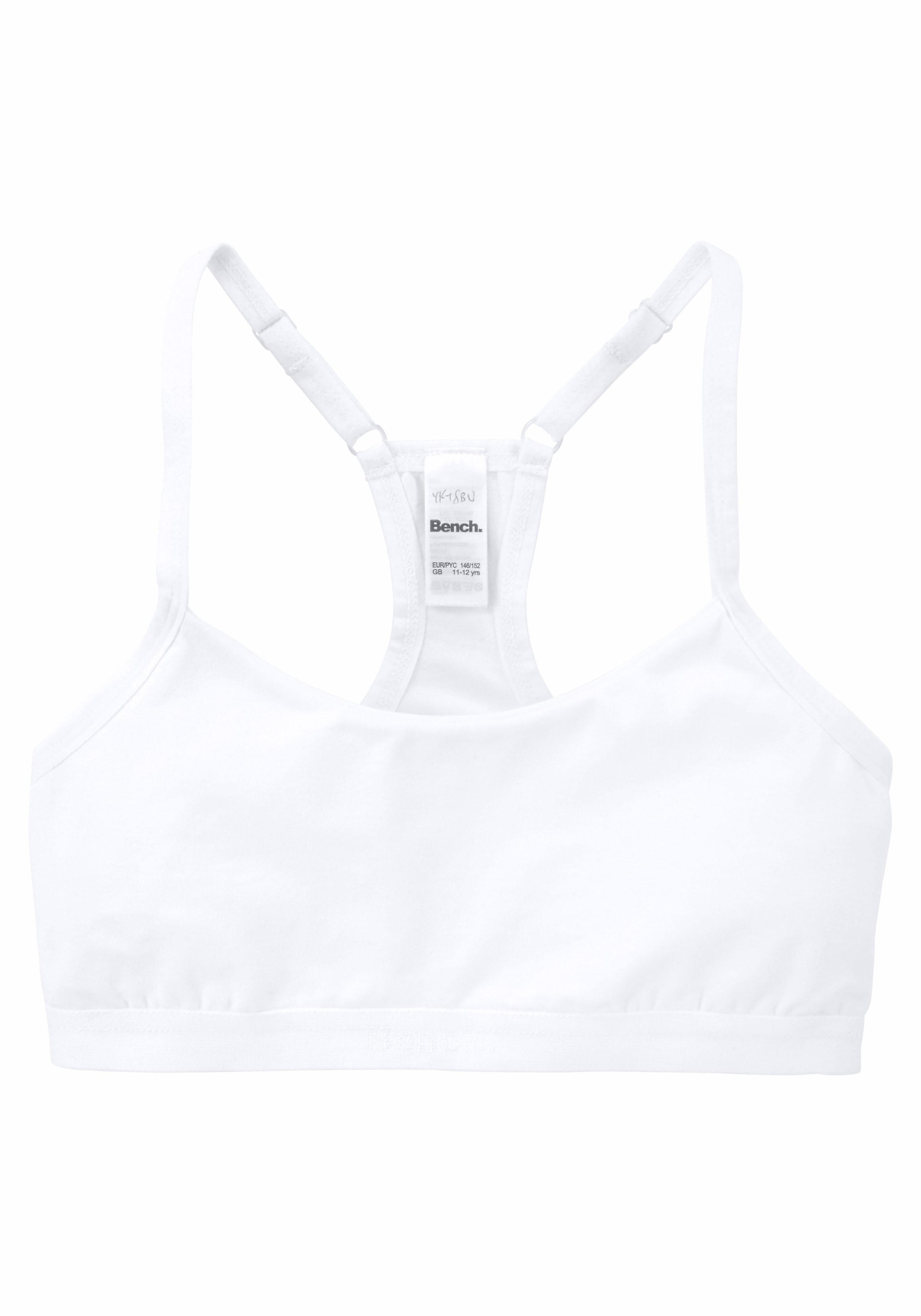 Bench. Bustier, Mädchen - mit sportivem Racerback und verstellbaren Trägern