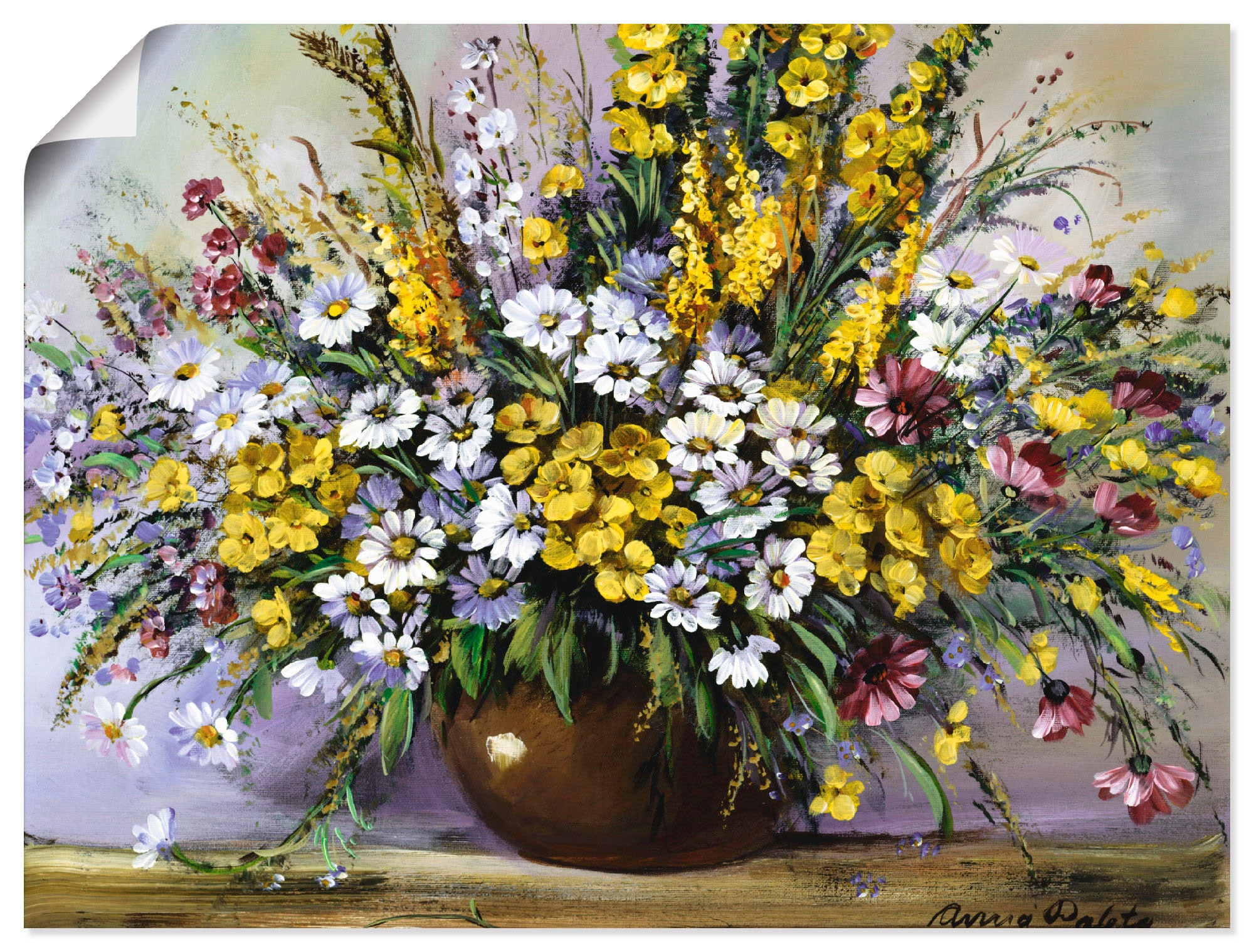 Image of Artland Wandbild "Herrlichkeit von Gänseblümchen" Blumen 1 Stk. tlg. als Leinwandbild, Poster in verschied. Grössen