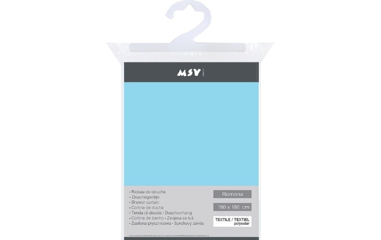 MSV Duschvorhang »Romana, Hellblau,Polyester«