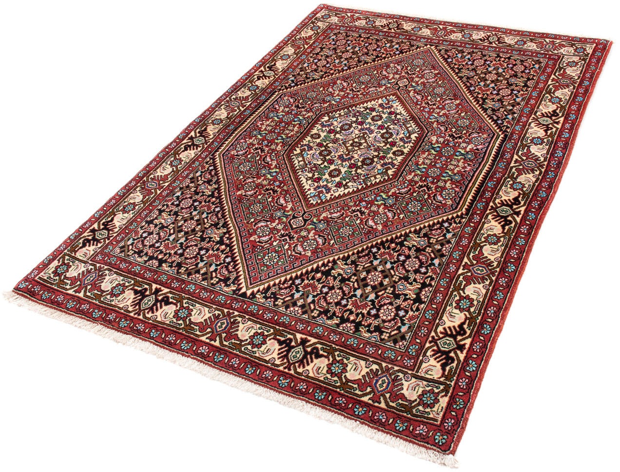 Image of morgenland Orientteppich »Perser - Bidjar - 165 x 107 cm - rot«, rechteckig, 15 mm Höhe, Wohnzimmer, Handgeknüpft, Einzelstück mit Zertifikat bei Ackermann Versand Schweiz