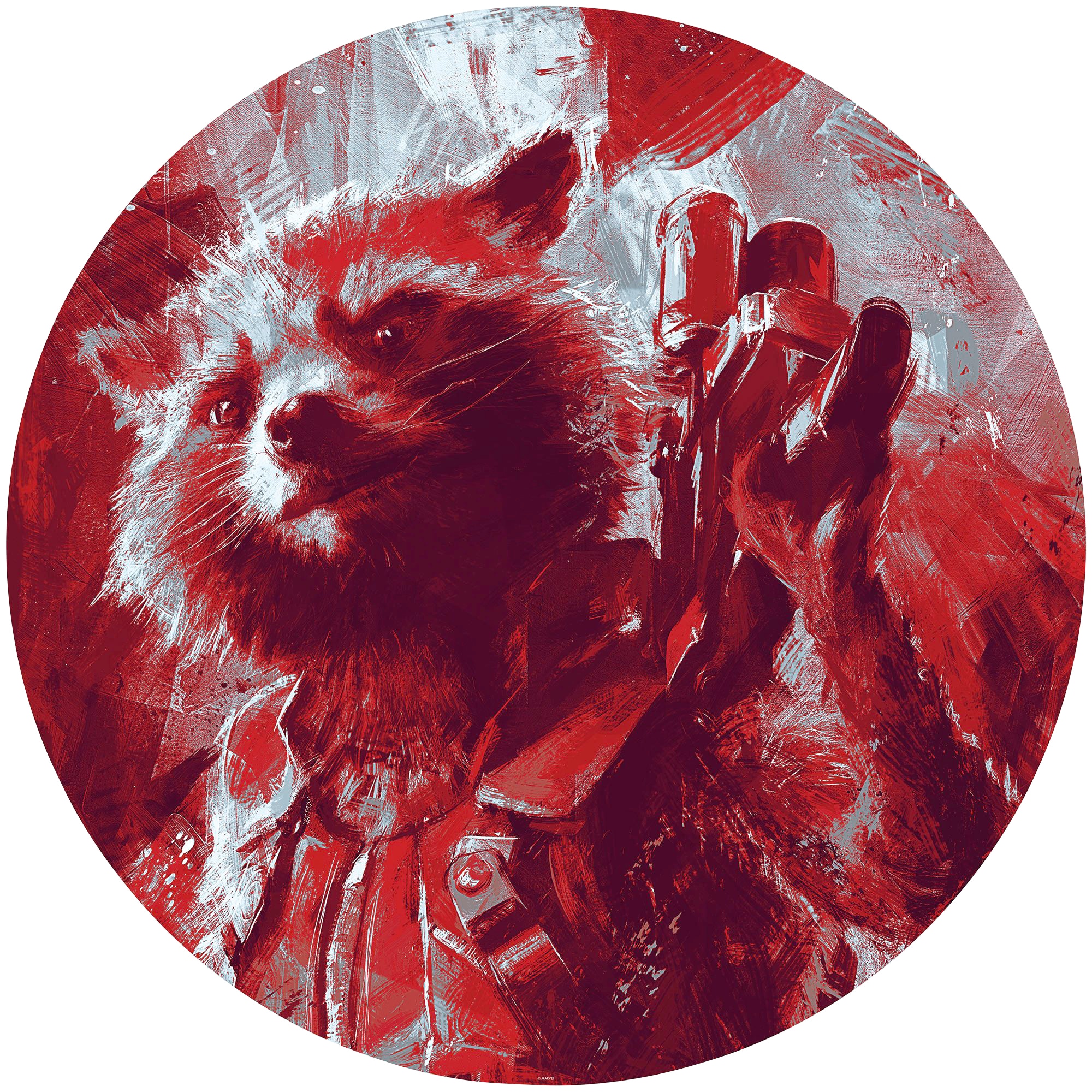 Image of Komar Fototapete »Avengers Painting Rocket Raccoon«, bedruckt-Comic-Retro-mehrfarbig, BxH: 128x128 cm, selbstklebend bei Ackermann Versand Schweiz