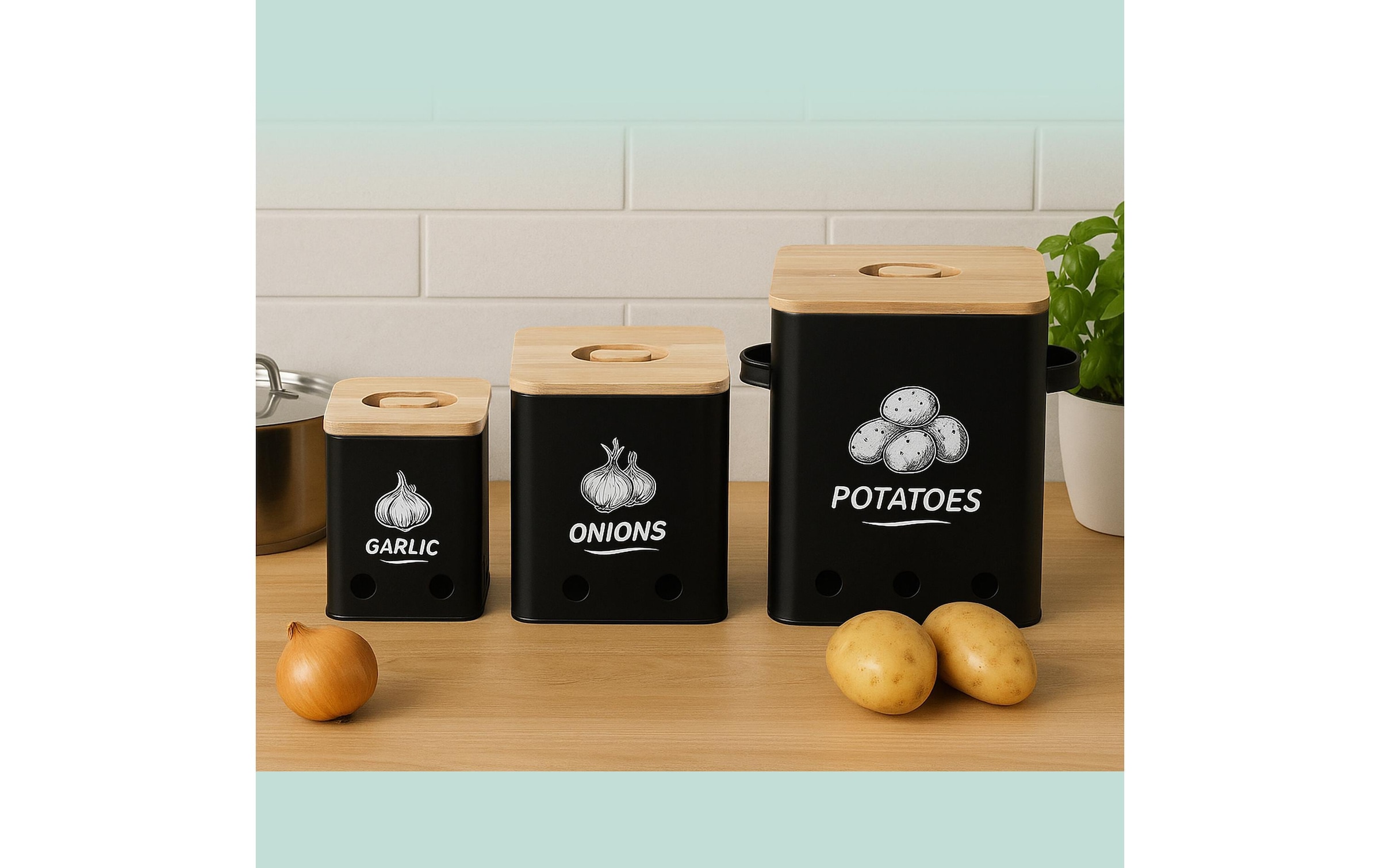 relaxdays Boîte de rangement »3er Set«