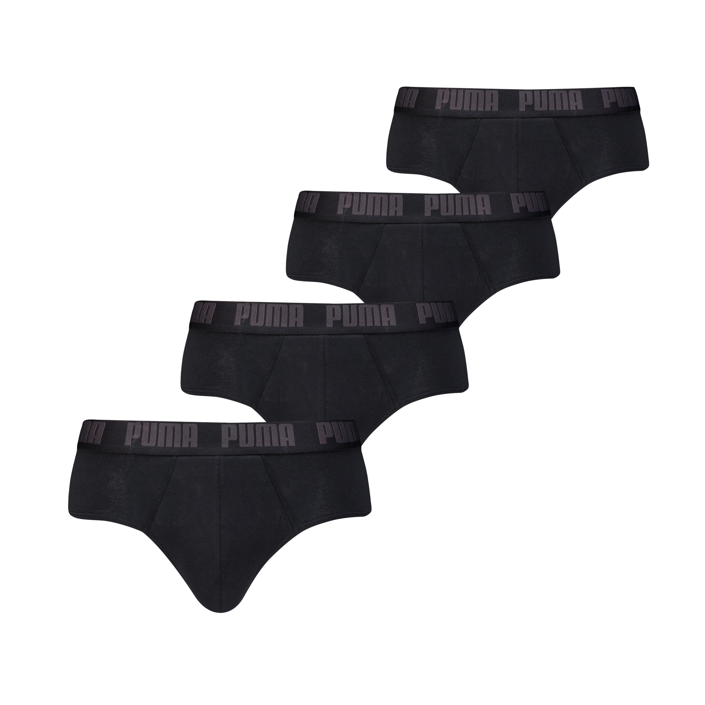 Image of PUMA Slip "PUMA MEN EVERYDAY BRIEF 4P ECOM" 4er Pack, Komfortabler elastischer Logobund