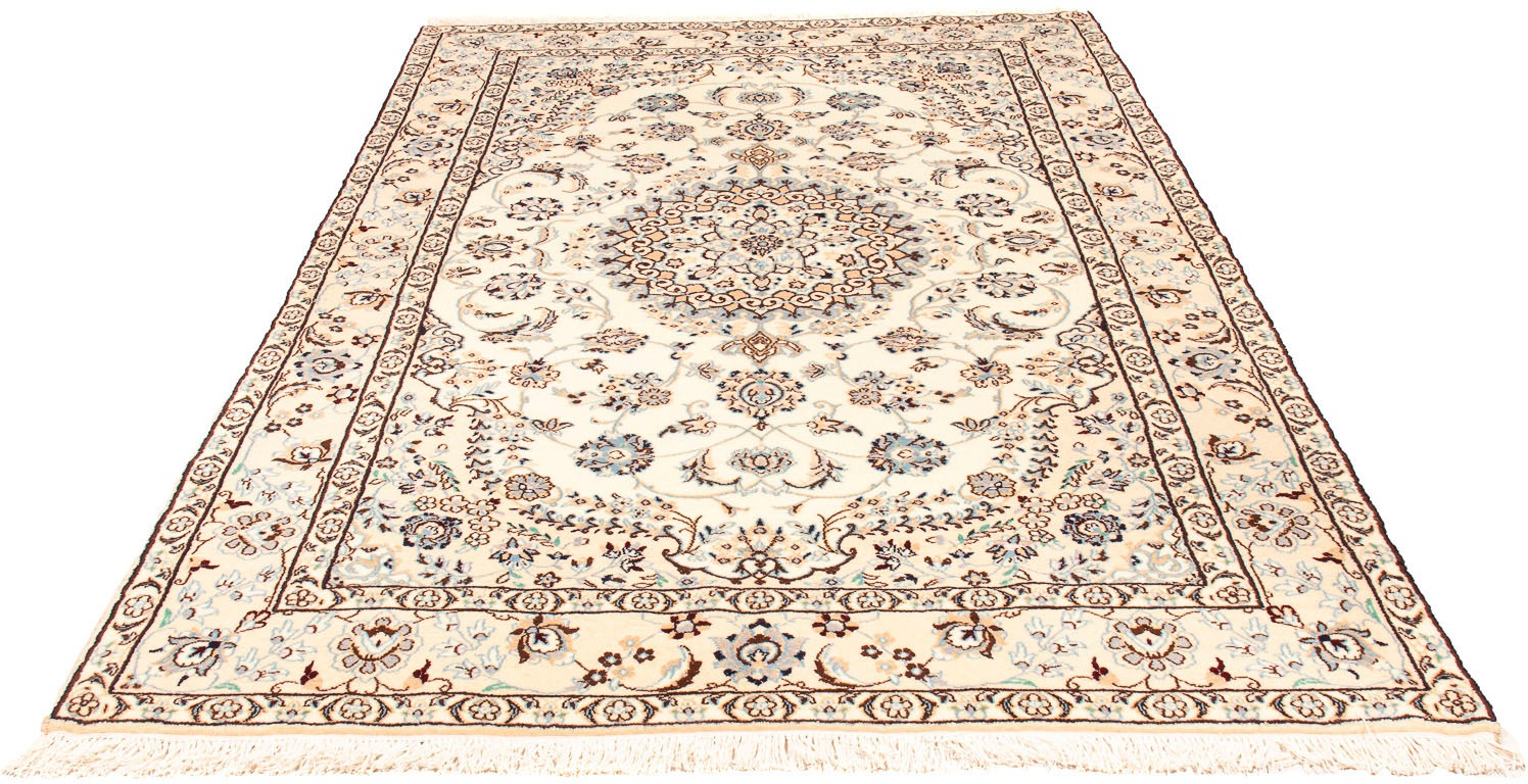Image of morgenland Orientteppich »Perser - Nain - Royal - 255 x 165 cm - beige«, rechteckig, 10 mm Höhe, Wohnzimmer, Handgeknüpft, Einzelstück mit Zertifikat bei Ackermann Versand Schweiz