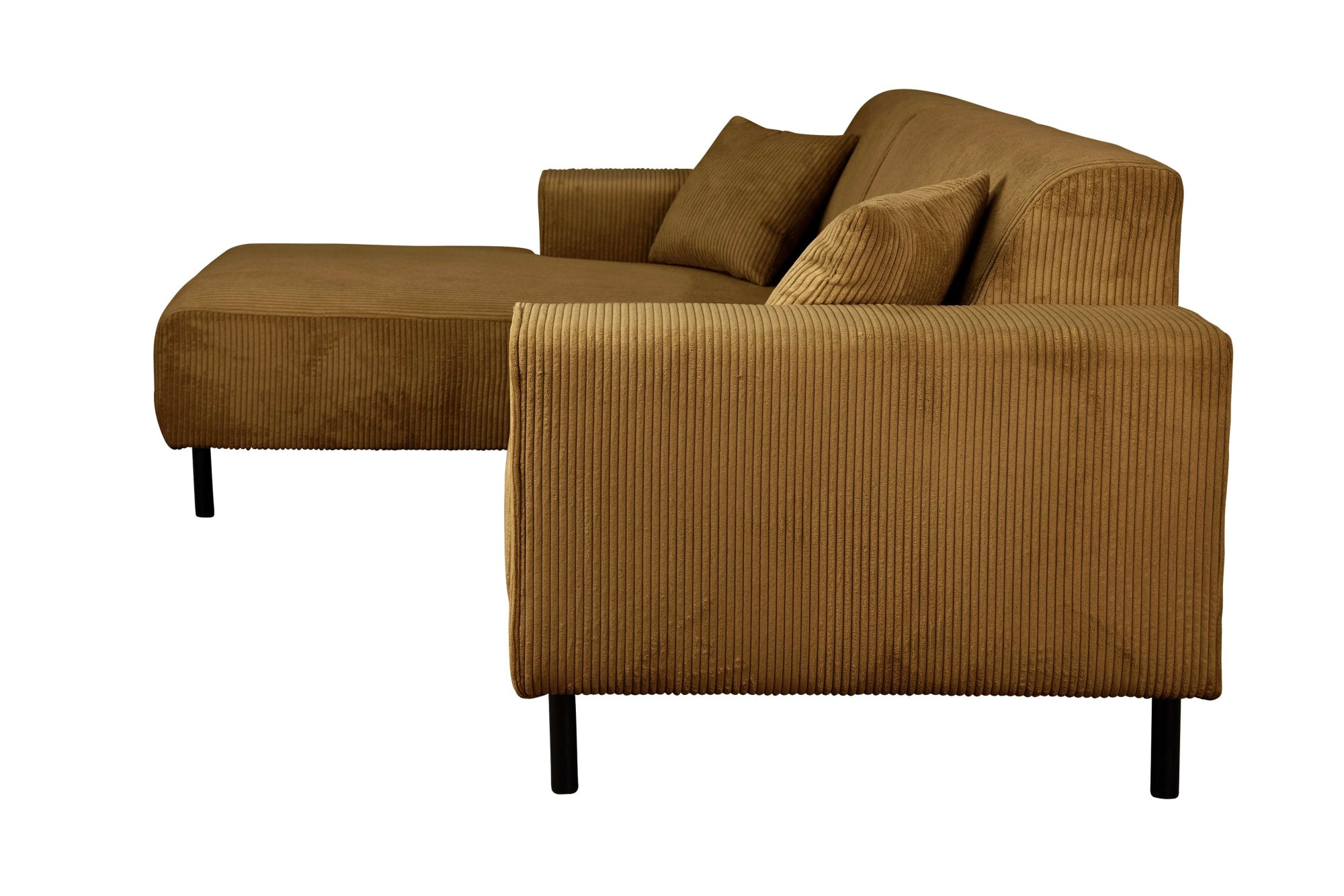 Home affaire Ecksofa »ARROS L-Form mit Wellenunterfederung, Masse B/T/H: 235/163/81 cm«, incl. Zierkissen, mit Recamiere rechts/links bestellbar, auch in Cord