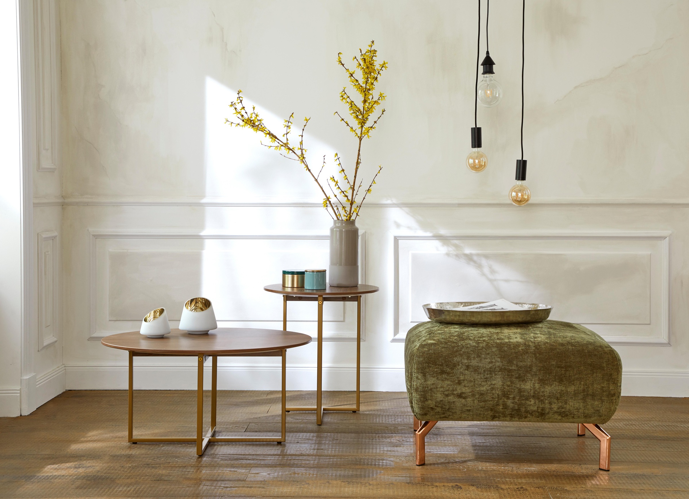 Image of Guido Maria Kretschmer Home&Living Hocker »Logge«, mit Metall- oder Holzfüssen bei Ackermann Versand Schweiz