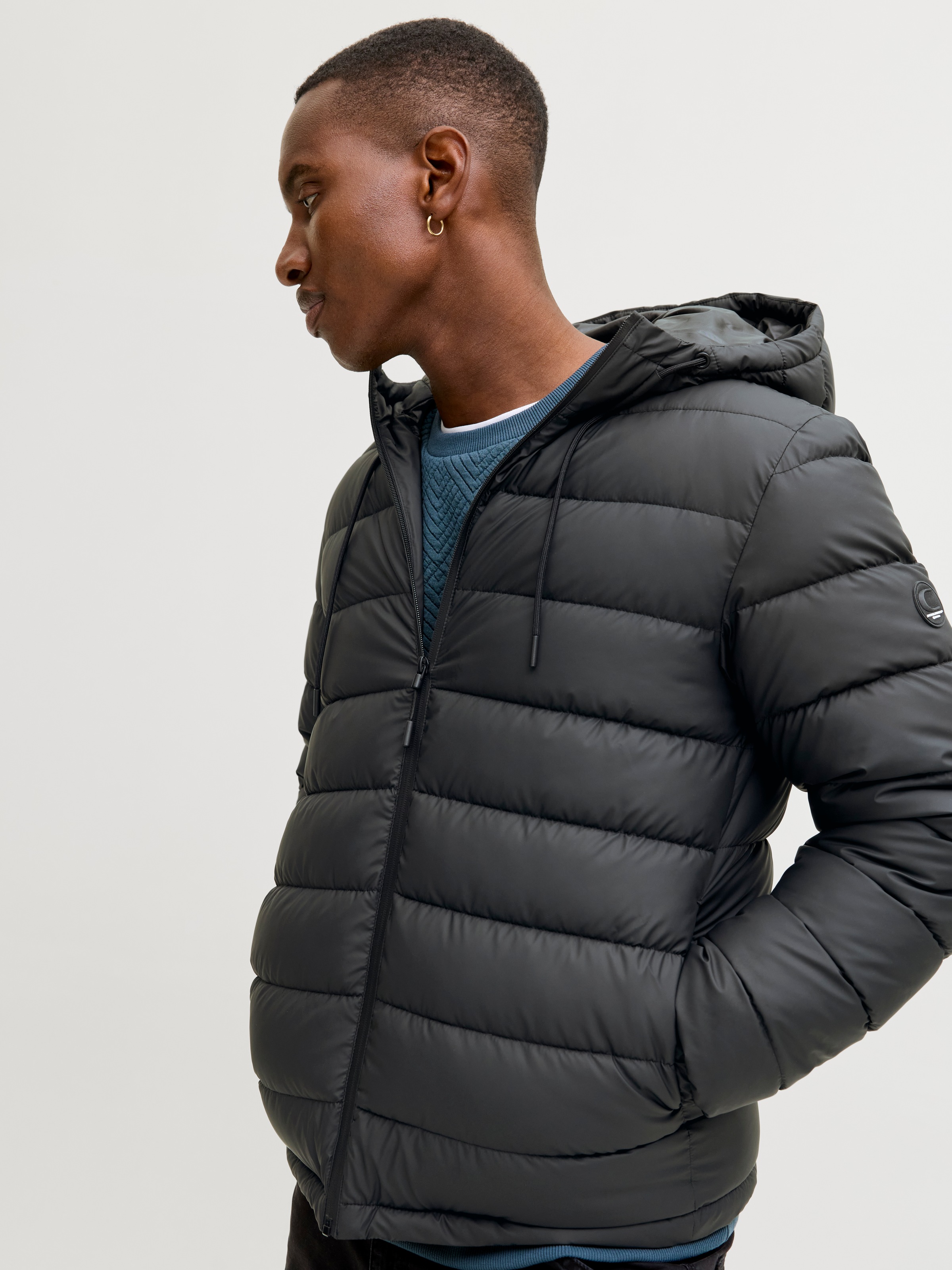 Jack & Jones Steppjacke »JCOPOINT PU PUFFER JACKET BF« mit Kapuze