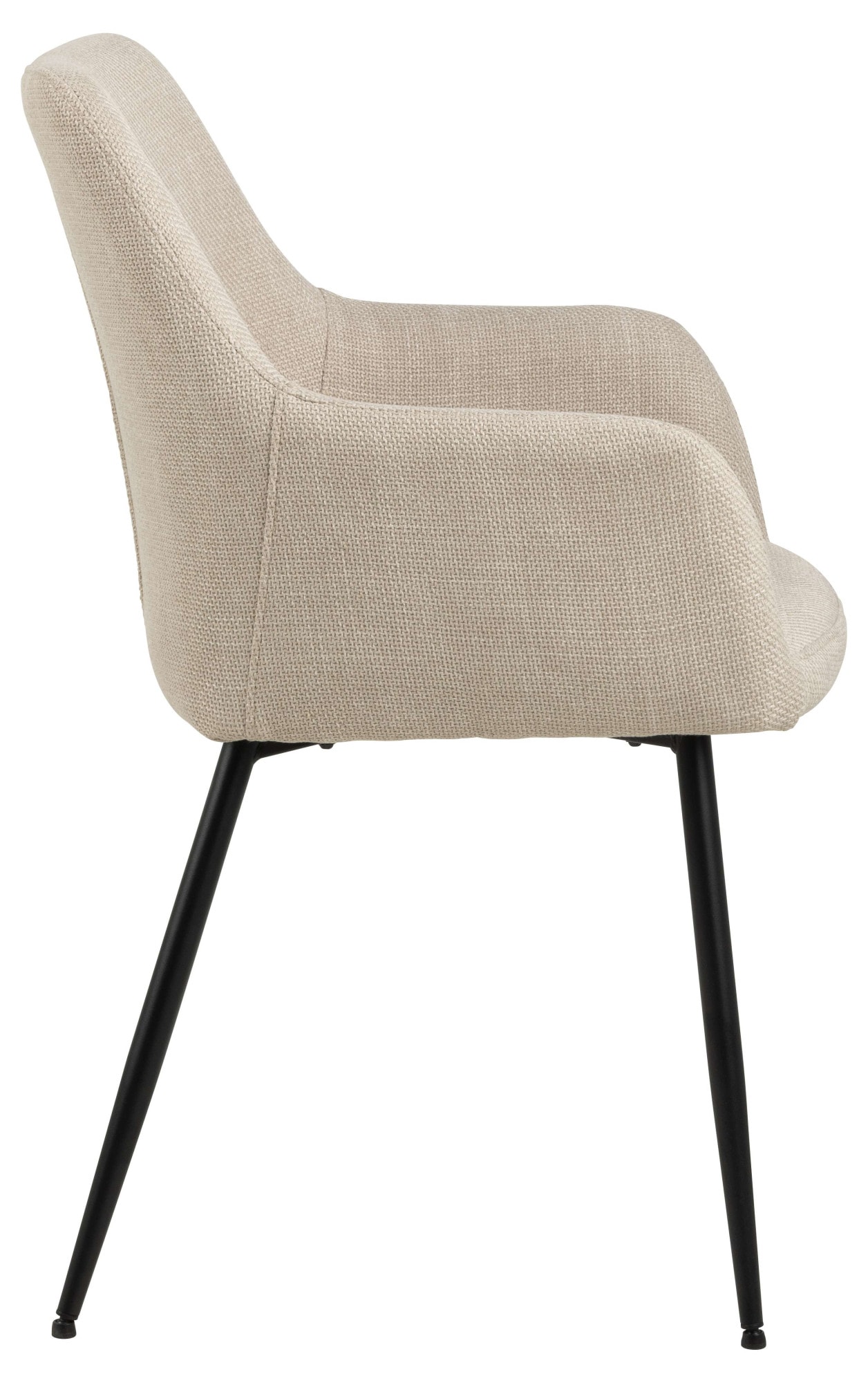 ACTONA GROUP Esszimmerstuhl »Glenda 2er Set, Stoff - mit Armlehne & gepolstert in mehreren Farben« () Bequemer Stuhl im skandinavischen Design & modernem Look