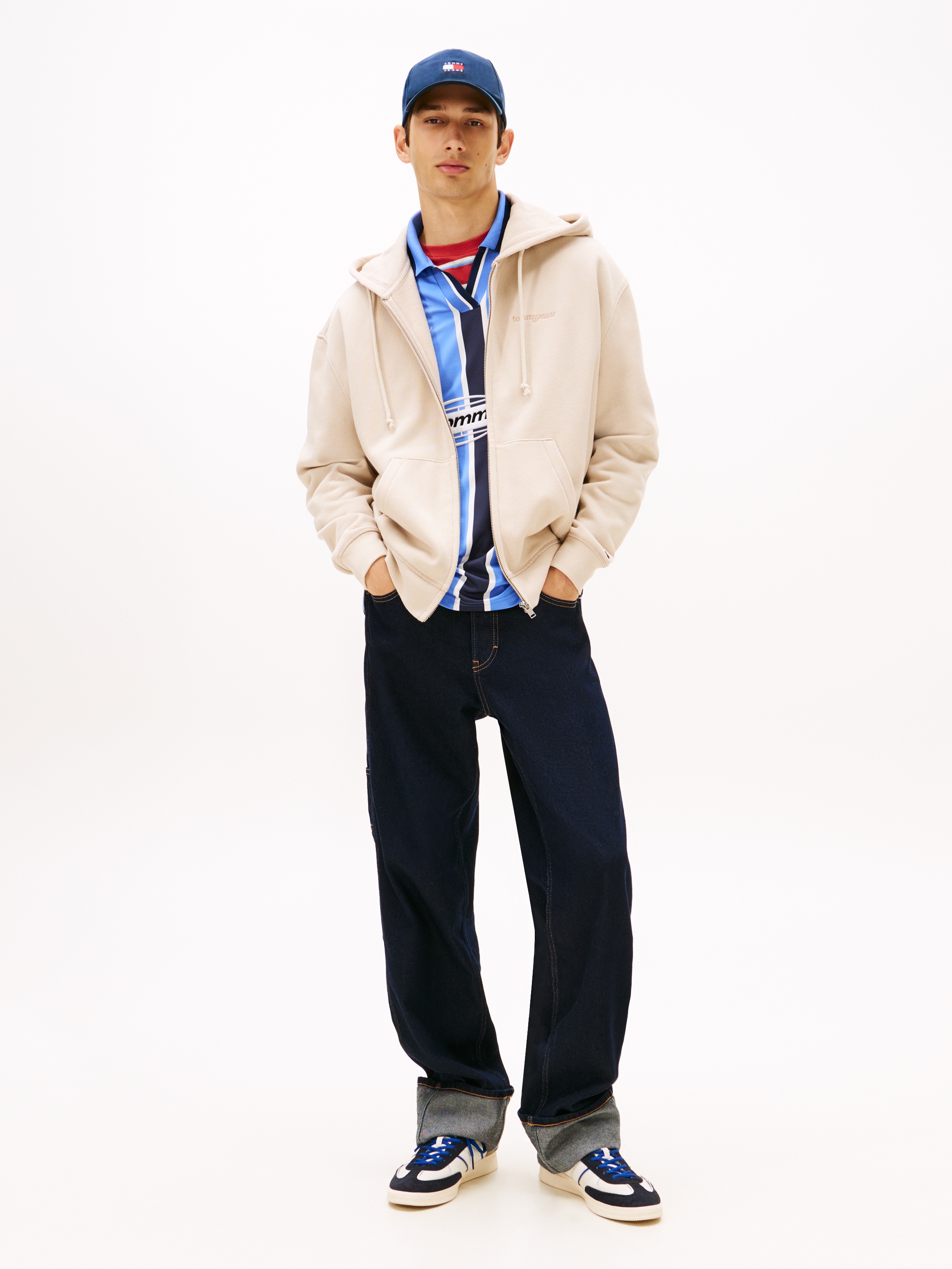 Tommy Jeans Sweat à capuche »TJM 90S SCRIPT RIB FLEECE«