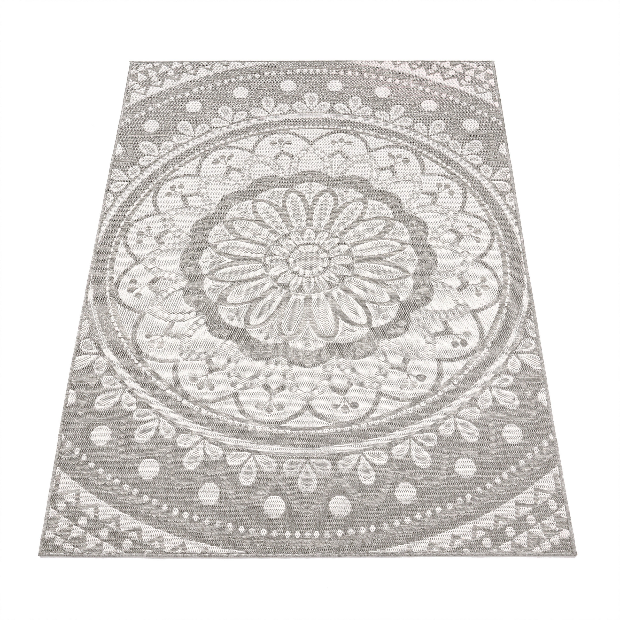 Image of Paco Home Teppich "Brescia 471" rechteckig 4 mm Höhe Flachgewebe, modernes orientalisches Design, In- und Outdoor geeignet