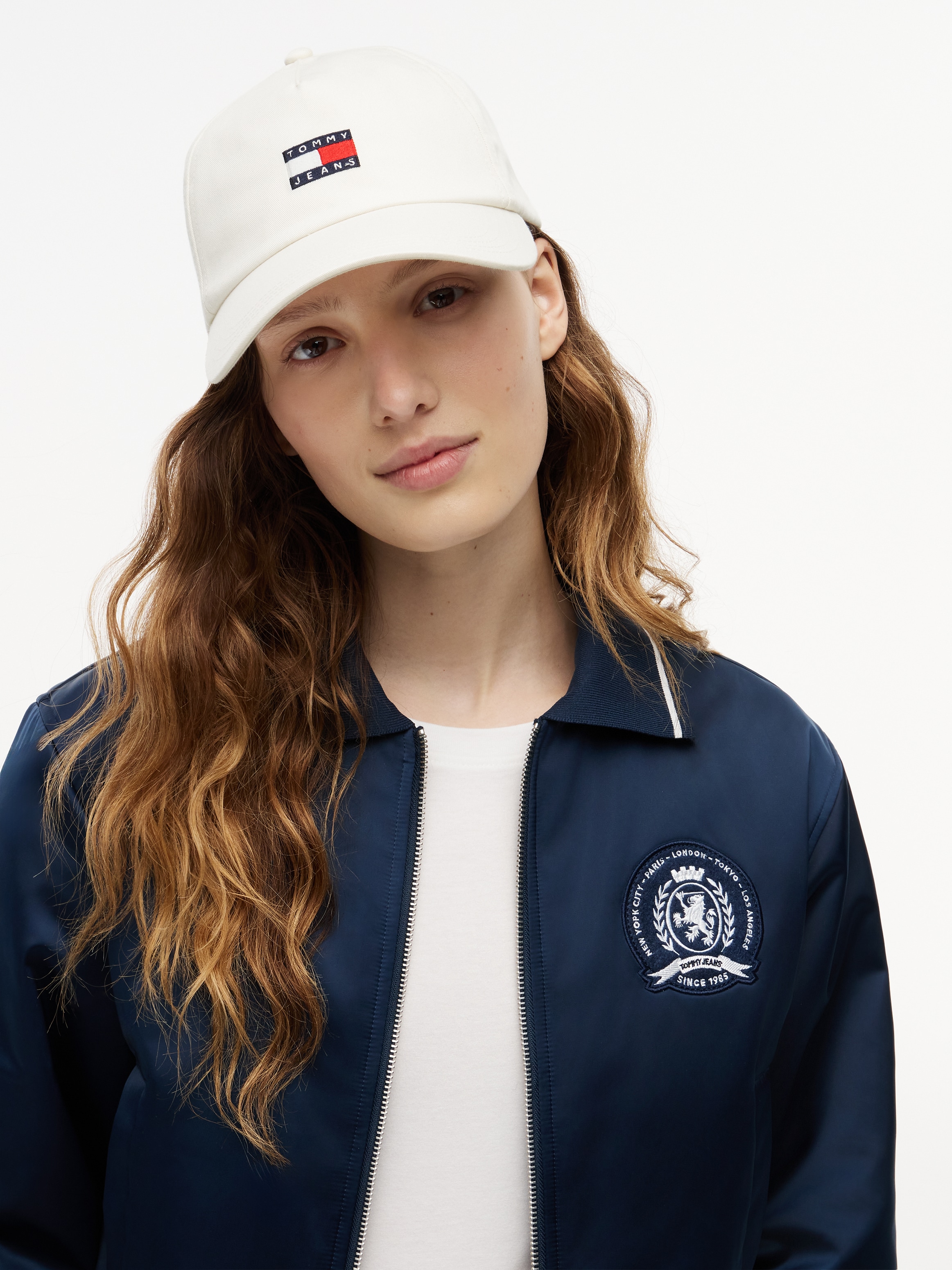 Tommy Jeans Casquette de baseball »TJW HERITAGE CORE 5 PANEL CAP« gaufrage logo, fermeture à clip UNISEX