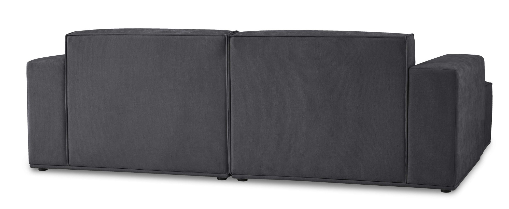 Home affaire Ecksofa »Avelin, 228 cm, L-Form, Chenille, Struktur-Boucle« mit Wellenunterfederung, Kedernaht, bodentief, Skandi-Design