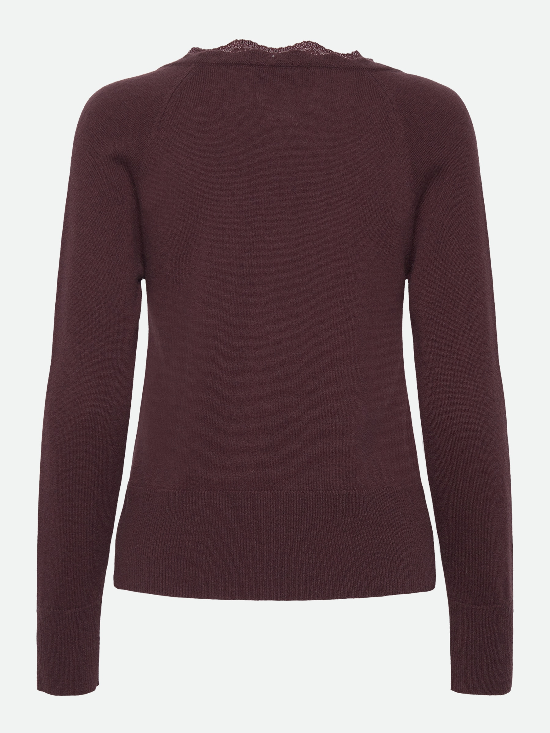 rosemunde Cardigan »Laica lace cardigan« Perlenknöpfe, Spitze, Langarm, V-Ausschnitt, feminin, Kaschmirmischung