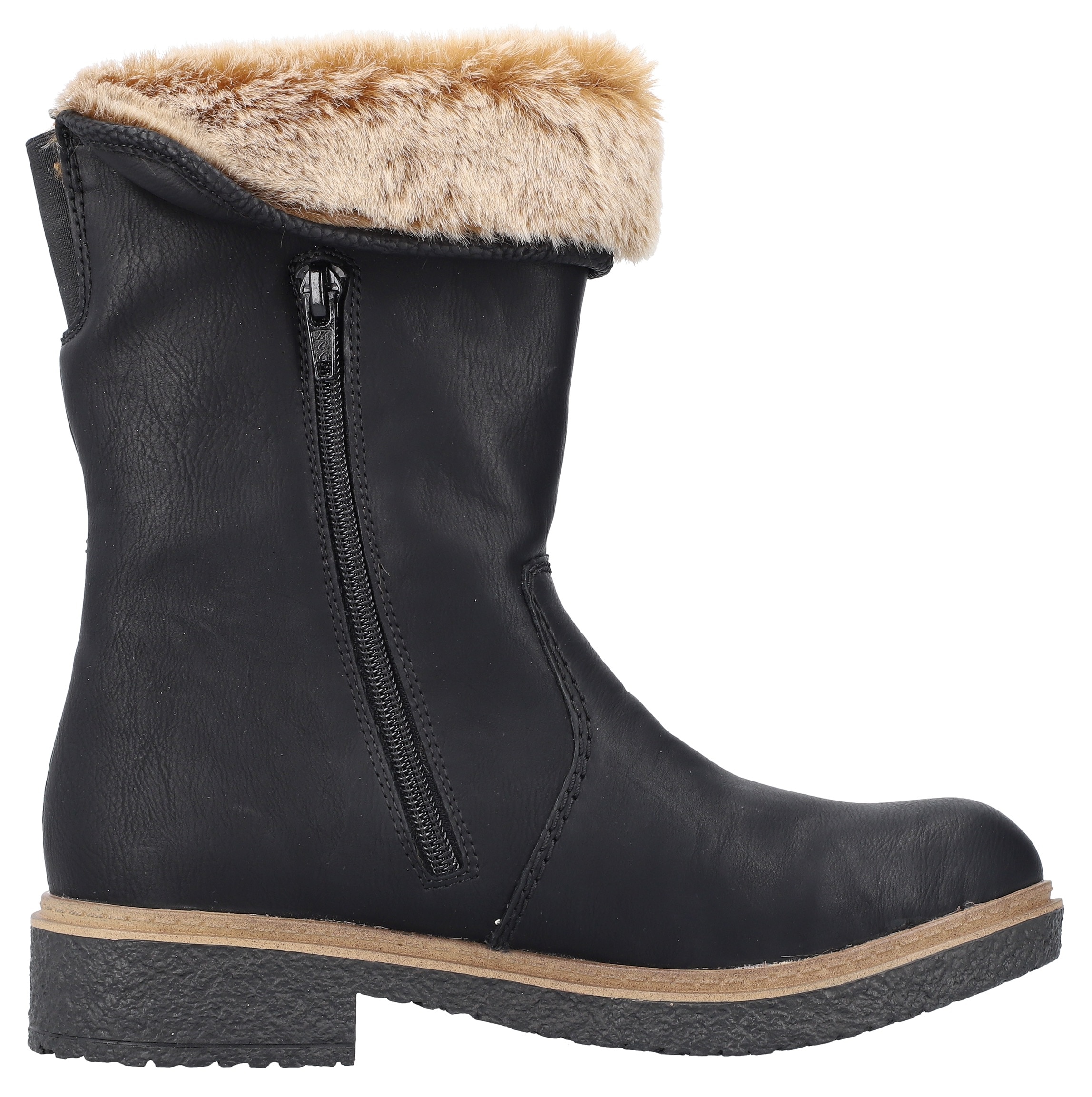 Rieker Winterstiefelette, Winterboots, Warmfutter, Blockabsatz, mit Innenreissverschluss