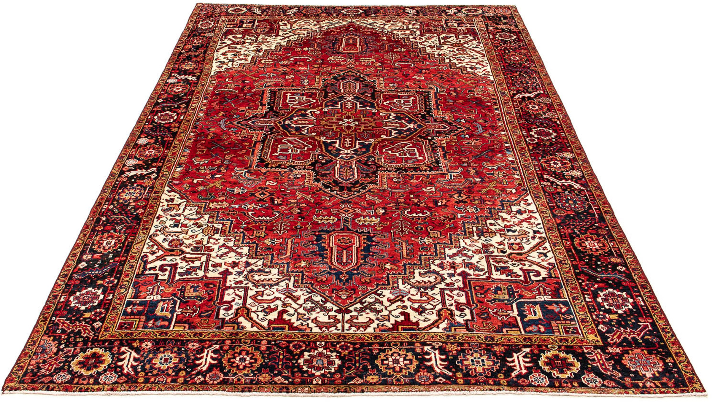 Image of morgenland Orientteppich »Perser - Nomadic - 384 x 280 cm - dunkelrot«, rechteckig, 10 mm Höhe, Wohnzimmer, Handgeknüpft, Einzelstück mit Zertifikat bei Ackermann Versand Schweiz