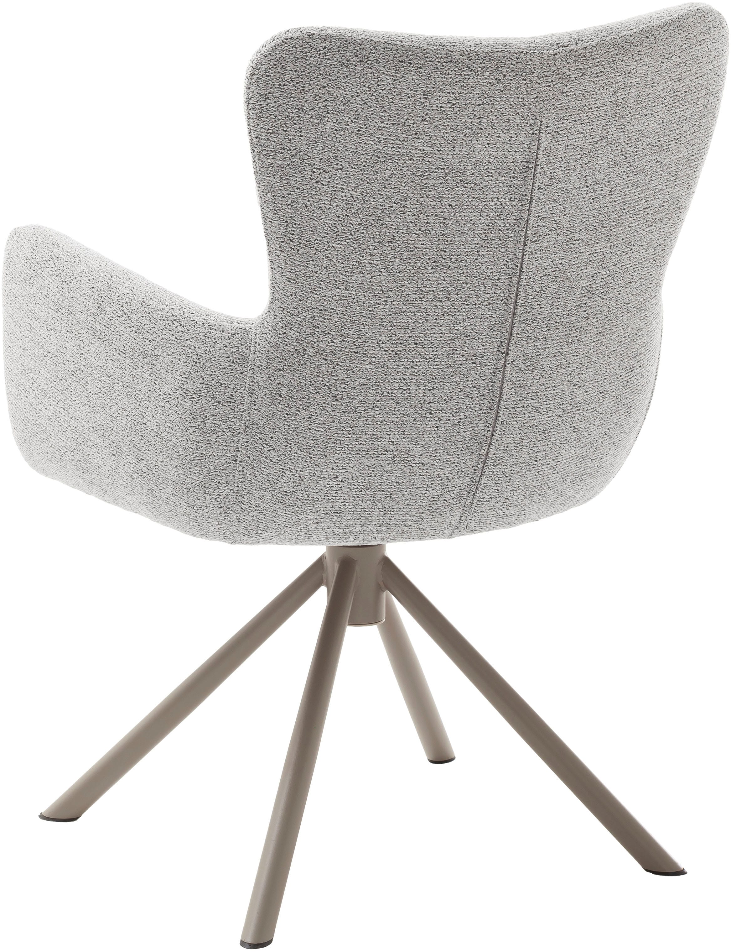 MCA furniture 4-Fussstuhl (Set) 2 Stk.Taschenfederkern, 360° drehbar