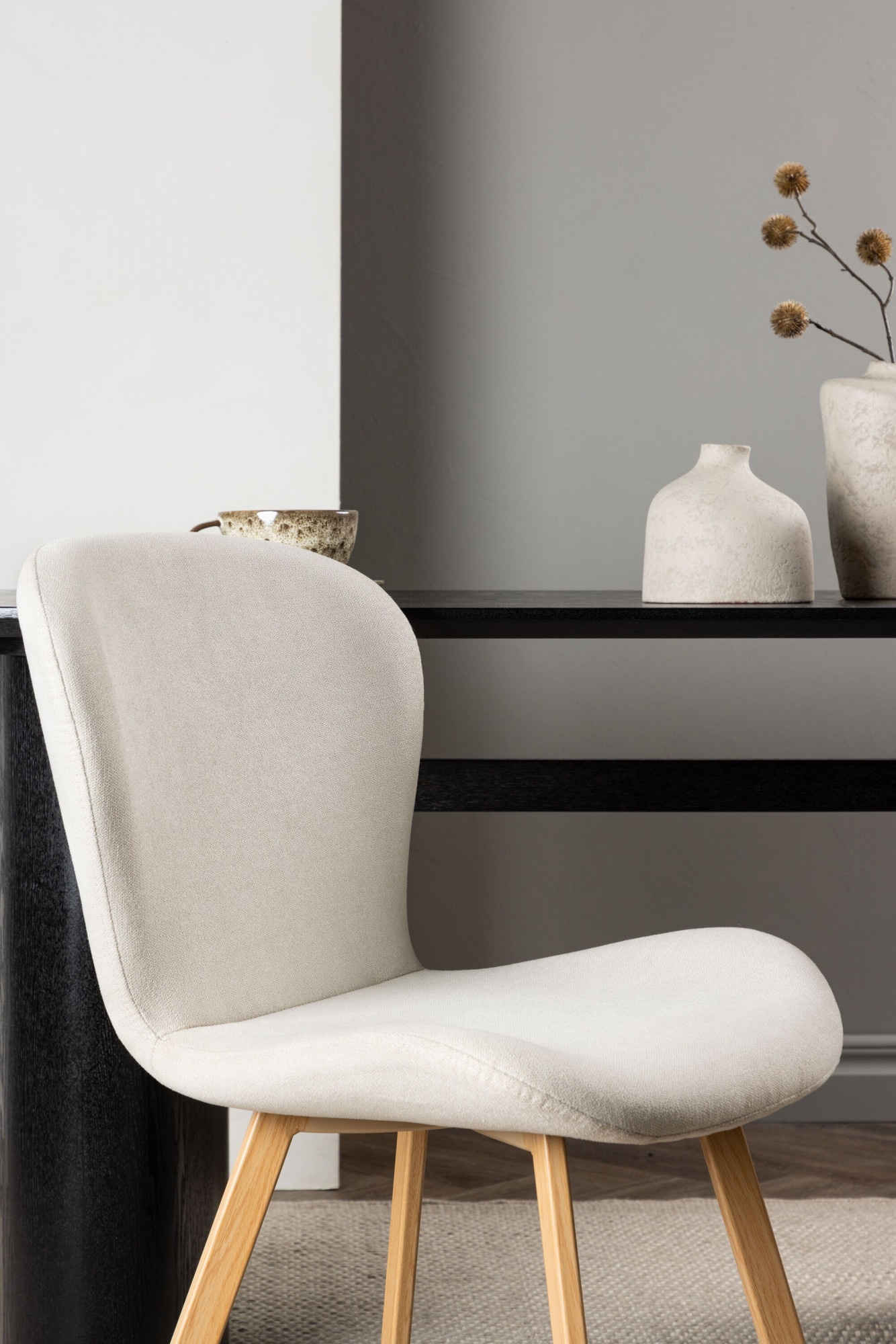 Venture Home Chaise de salle à manger »Lilja, 2er-Set Esszimmerstühle in Leinen, gepolstert, 120 kg belastbar« () Polsterstuhl, Leinen-Bezug, Stahlbeine, weich, einladend