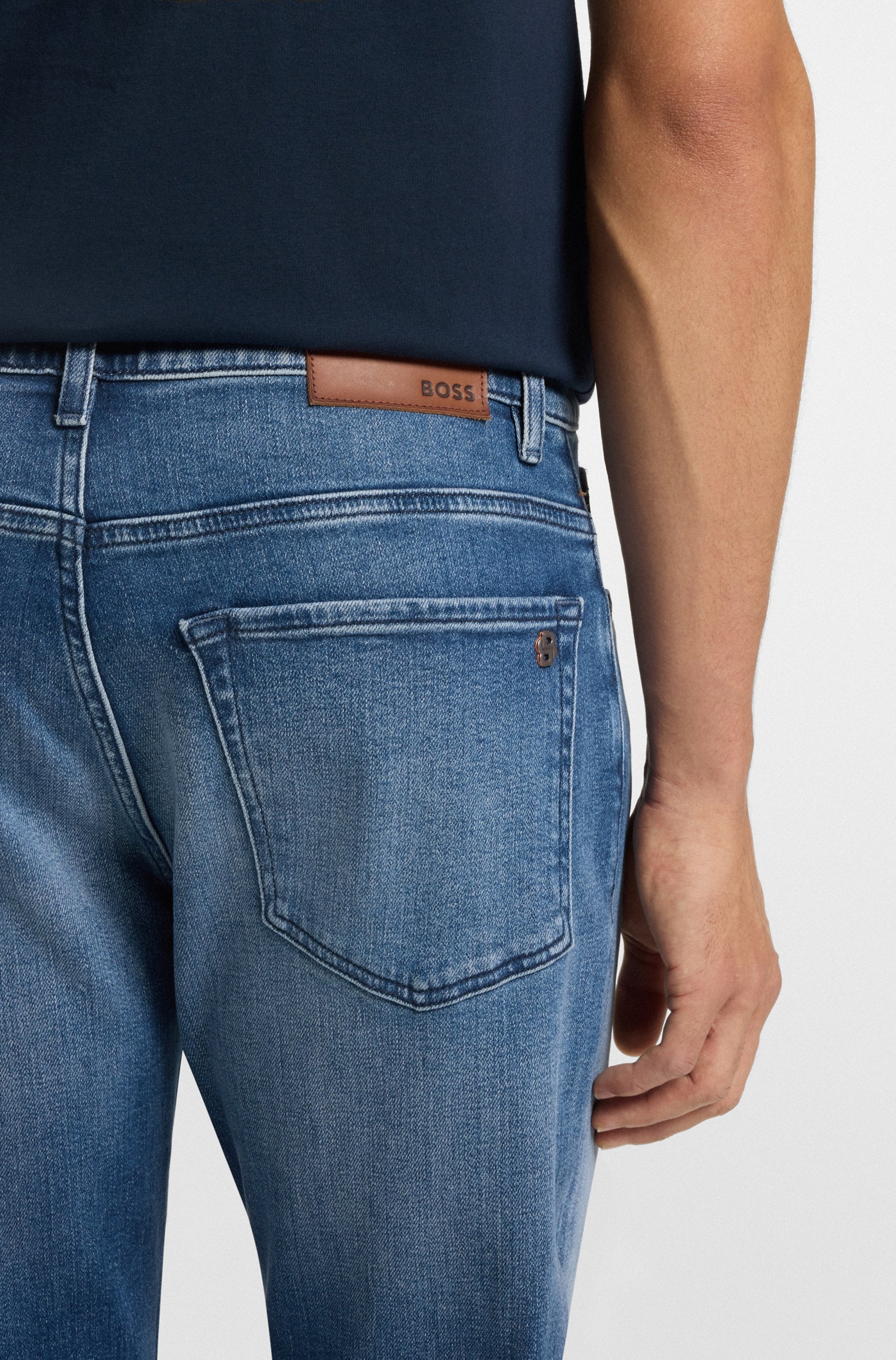 BOSS ORANGE Regular-fit-Jeans »Re Maine«, mittlere Bundhöhe, gerade Passform, authentische Waschung