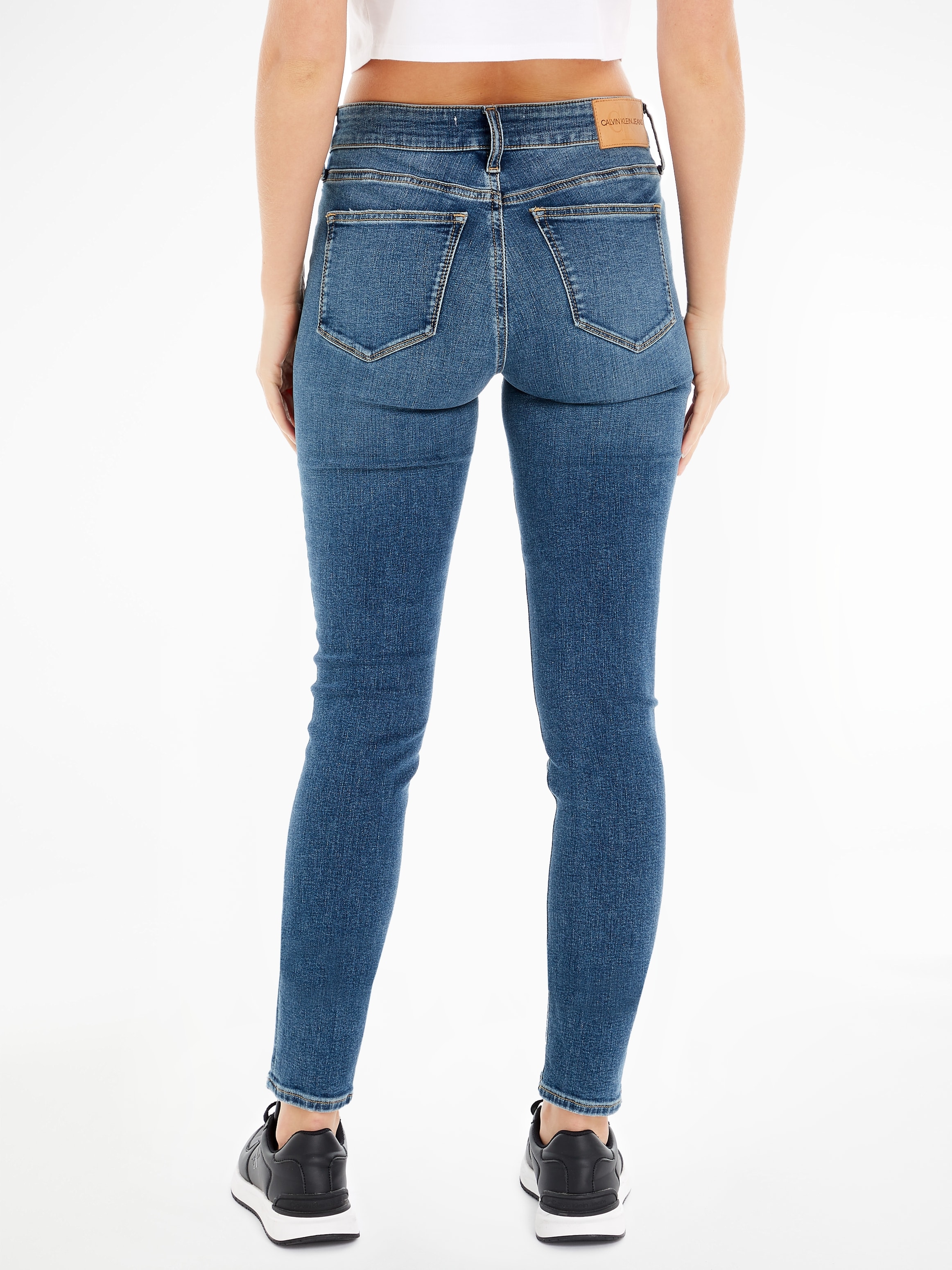 Calvin Klein Jeans Skinny-fit-Jeans »MID RISE SKINNY«, 5-Pocket-Form