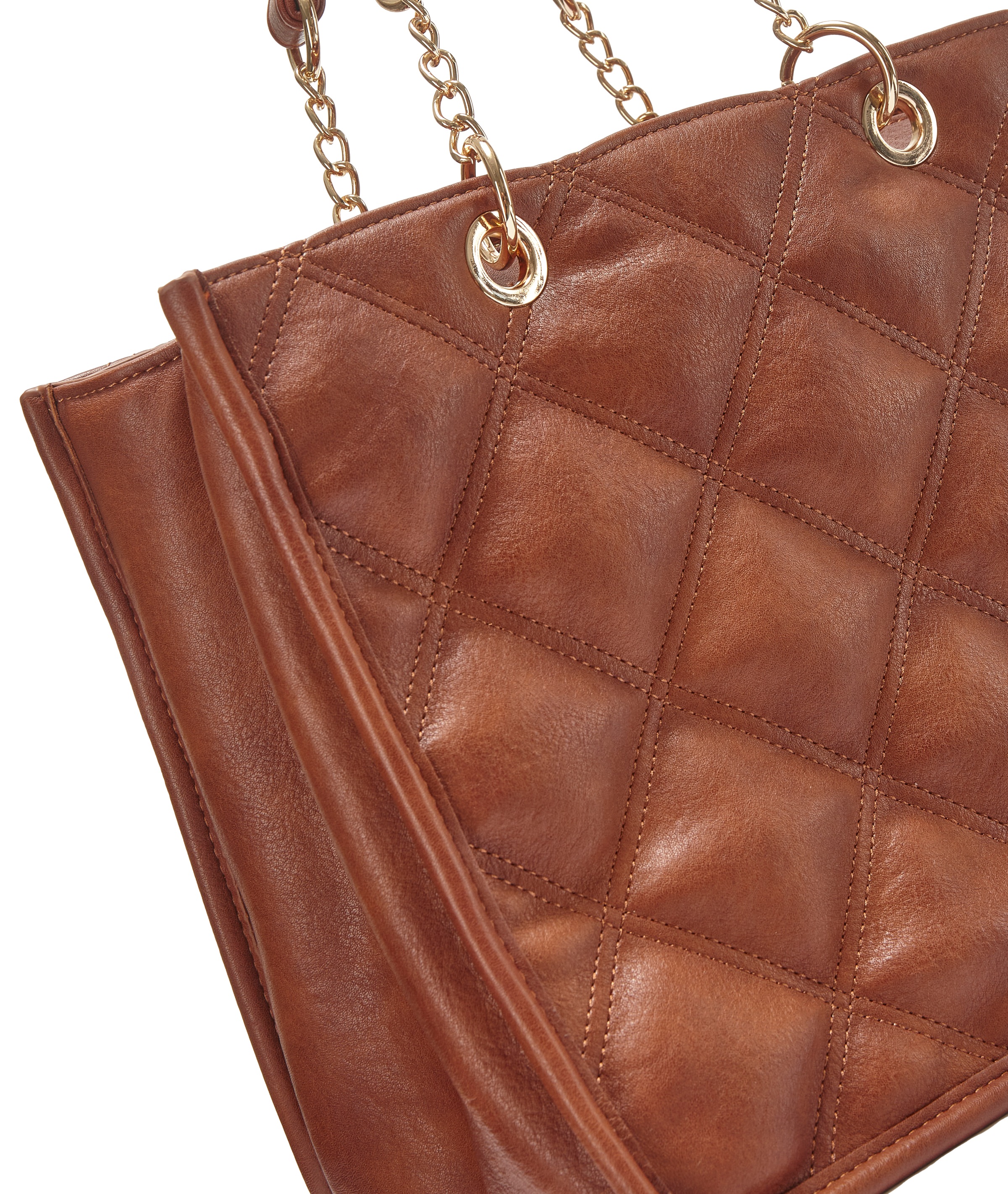 Vivance Sac à main »Henkeltasche, Schultertasche, Minibag, Damentasche« mit modischer Steppung und Ketten-Details VEGAN