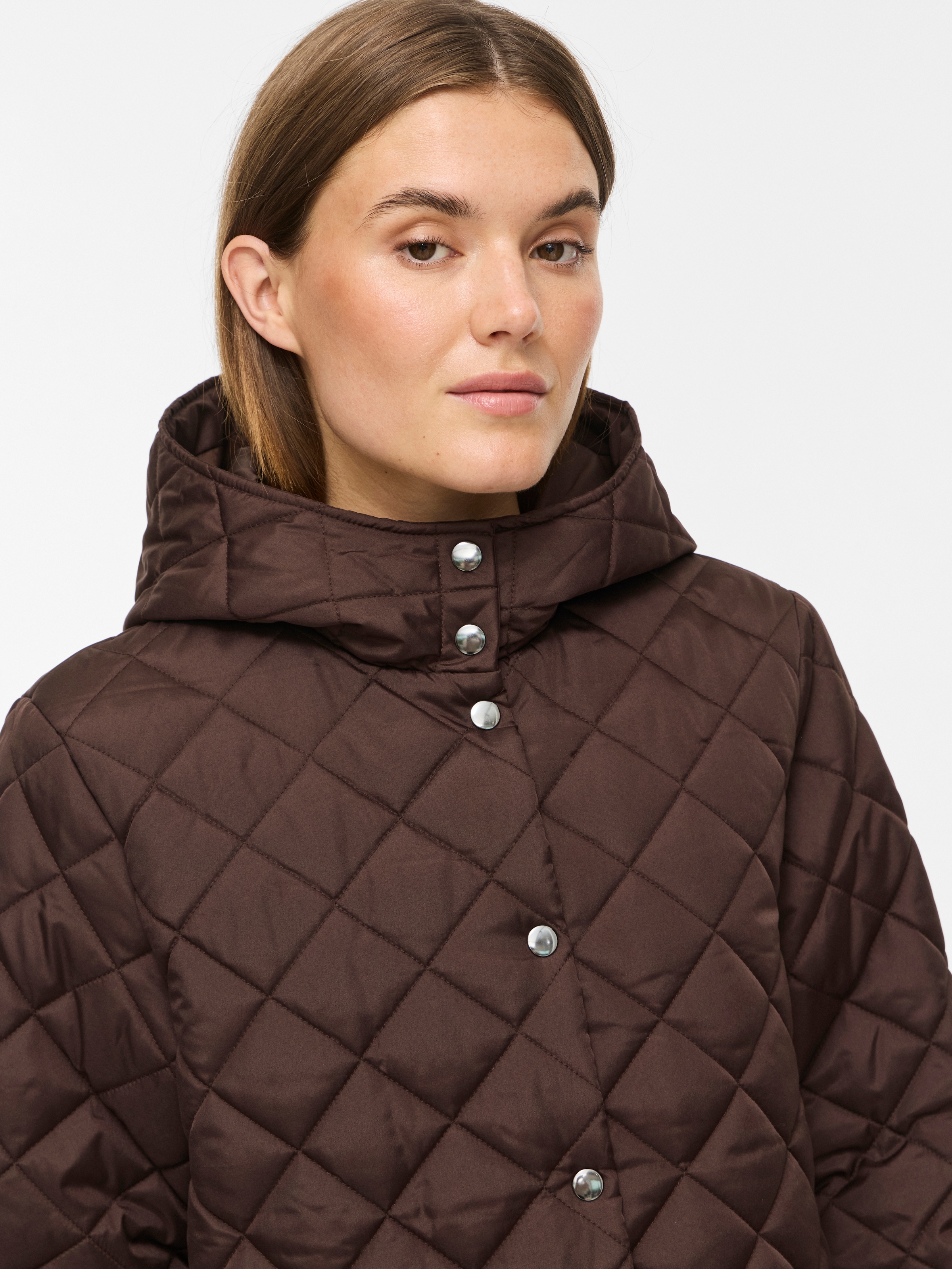 Image of Vila Steppjacke "VITATE L/S HOODED JACKET - NOOS" mit Kapuze Kunstfaser