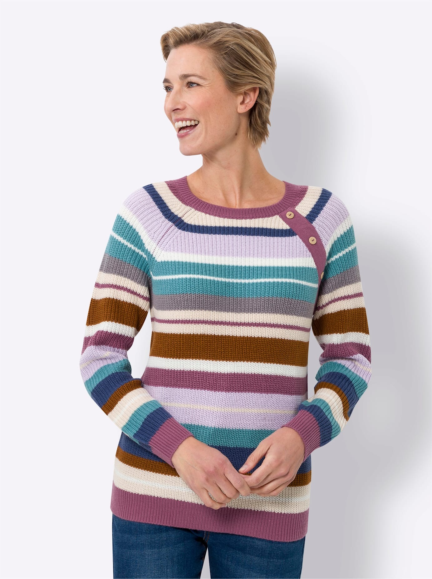 Classic Basics Rundhalspullover »Langarm-Pullover«
