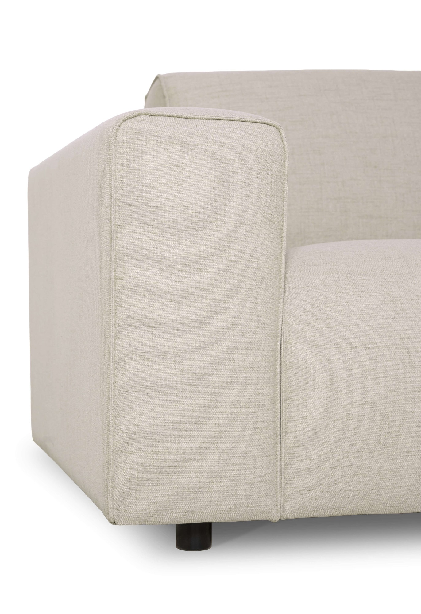 GOODproduct 3-places »Naddine« L. 228 cm, tissu structuré effet mélange, avec suspension ondulée