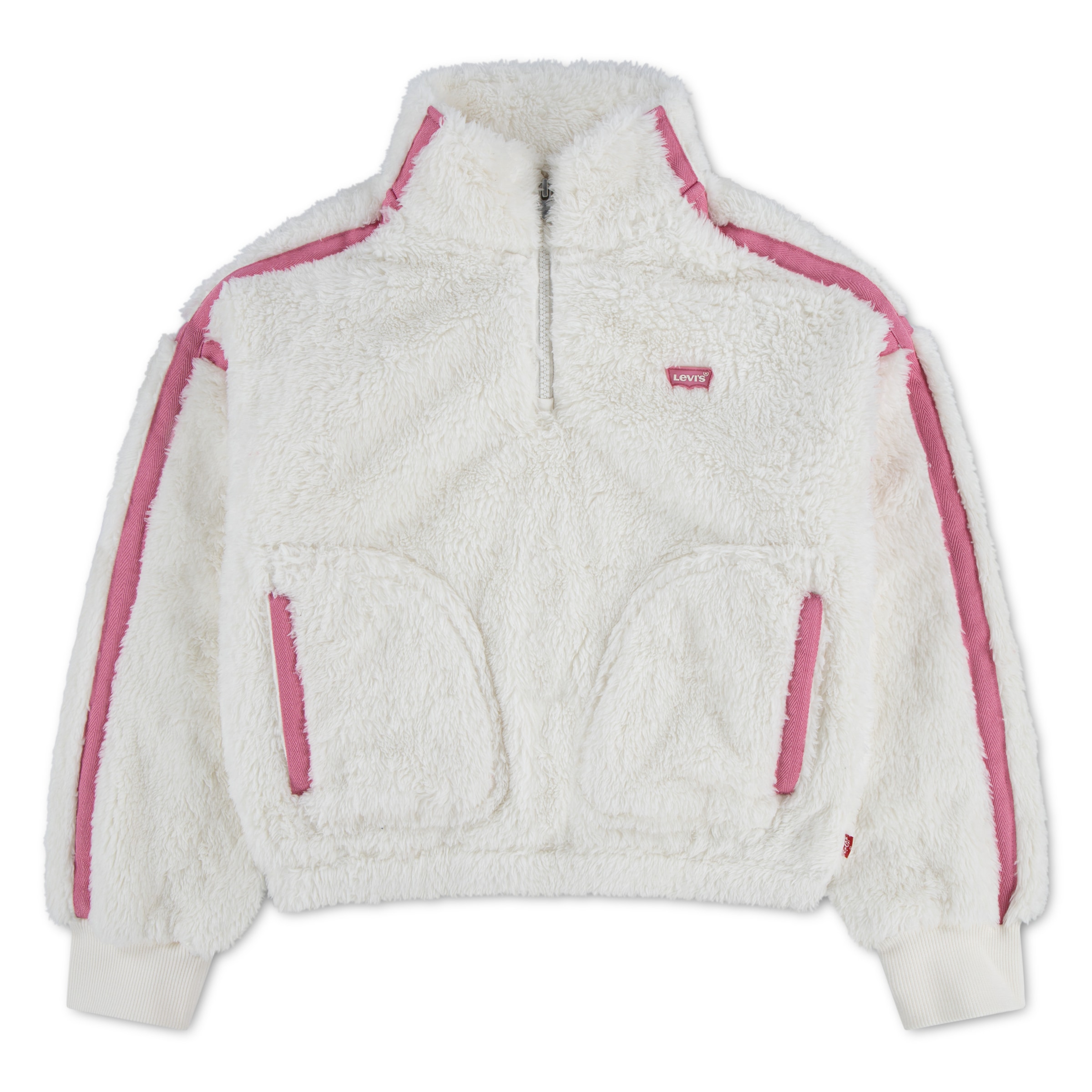 Image of Levis Kids Sweatshirt "LVG SHERPA HALF ZIP", aus Teddyplüsch - for Girls