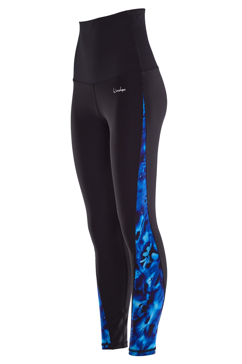 Leggings »HWL109-Blue-Rainflowers«, Core-Stability-Bund mit Bauch-Weg-Effekt