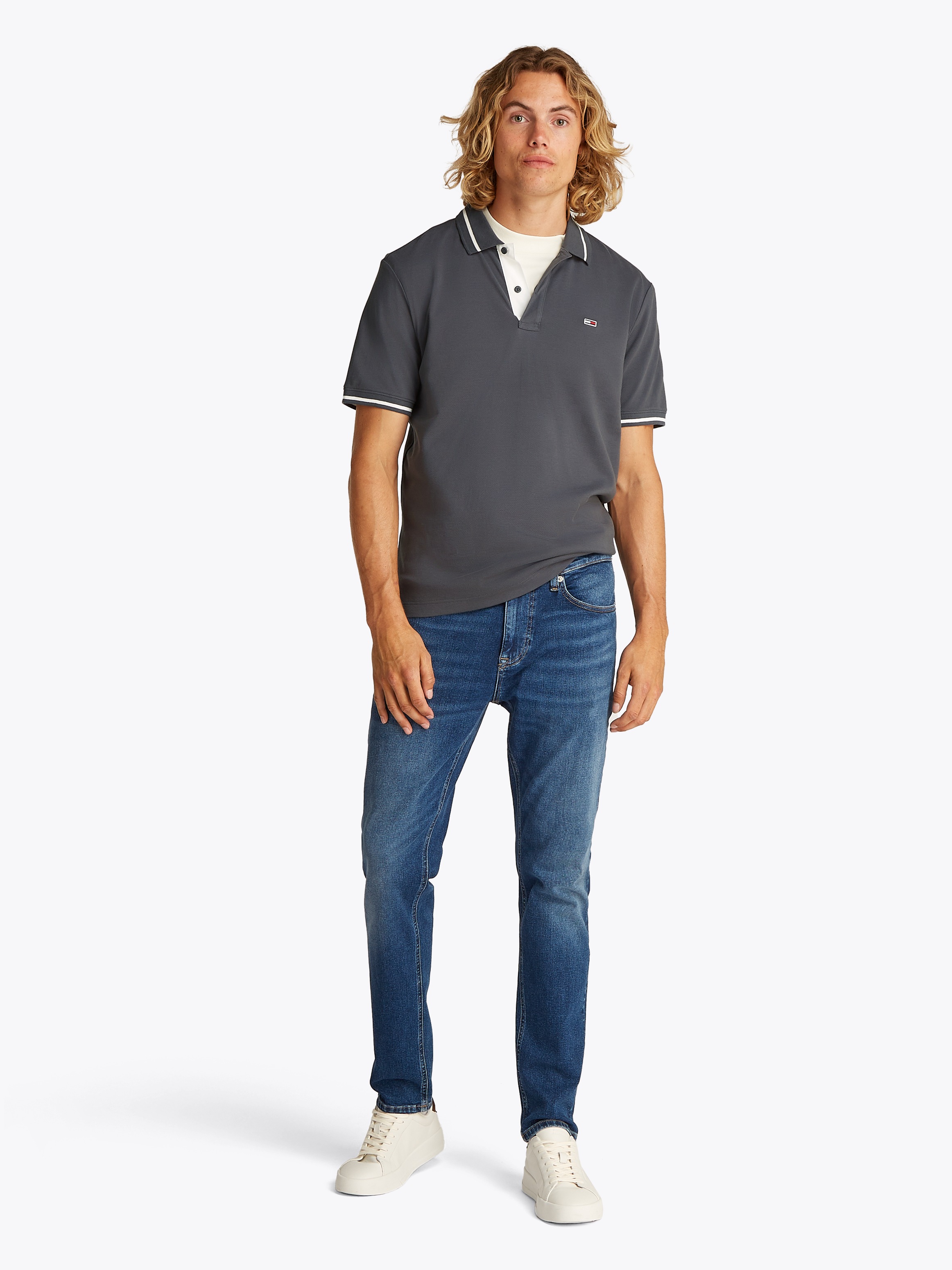 Tommy Jeans Poloshirt »TJM REG TIPPED POLO« mit Streifendetails