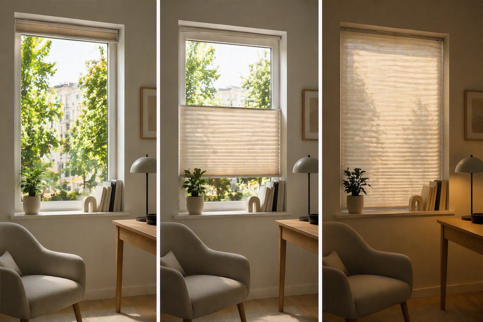 GOODproduct Plissee »LAHOLM« Lichtschutz ohne Bohren verspannt Fixmass, Bestseller mit über 4000-Bewertungen, für Fenster & Tür