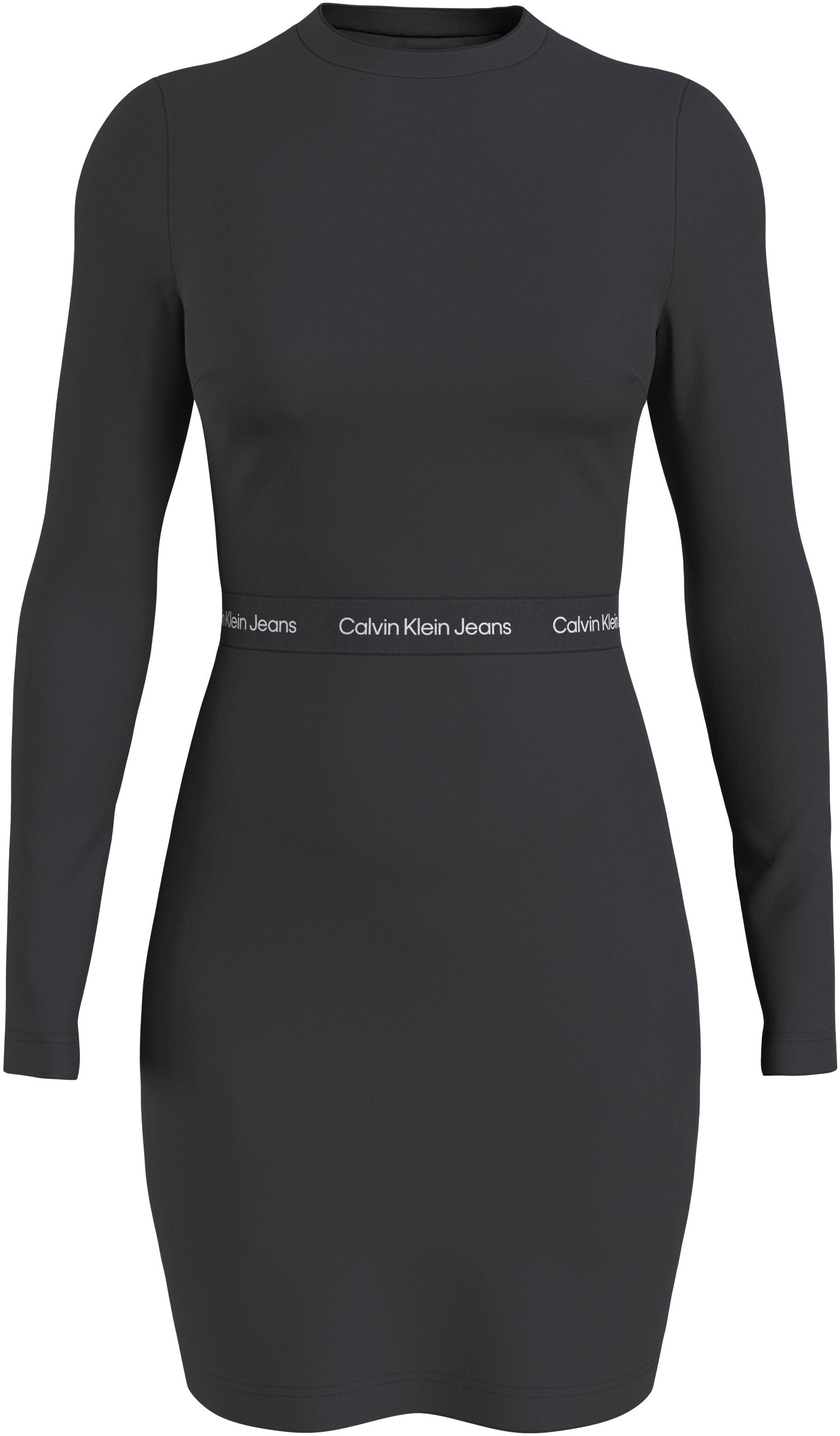Calvin Klein Jeans Jerseykleid »LOGO ELASTIC MILANO LS DRESS«