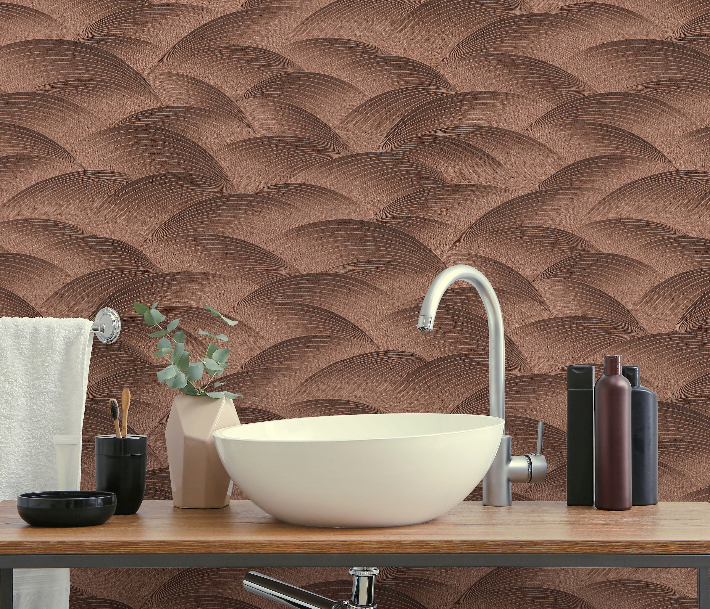 Fashion for walls Vliestapete »Sparkling Sea« glänzend geprägt Phthalate frei