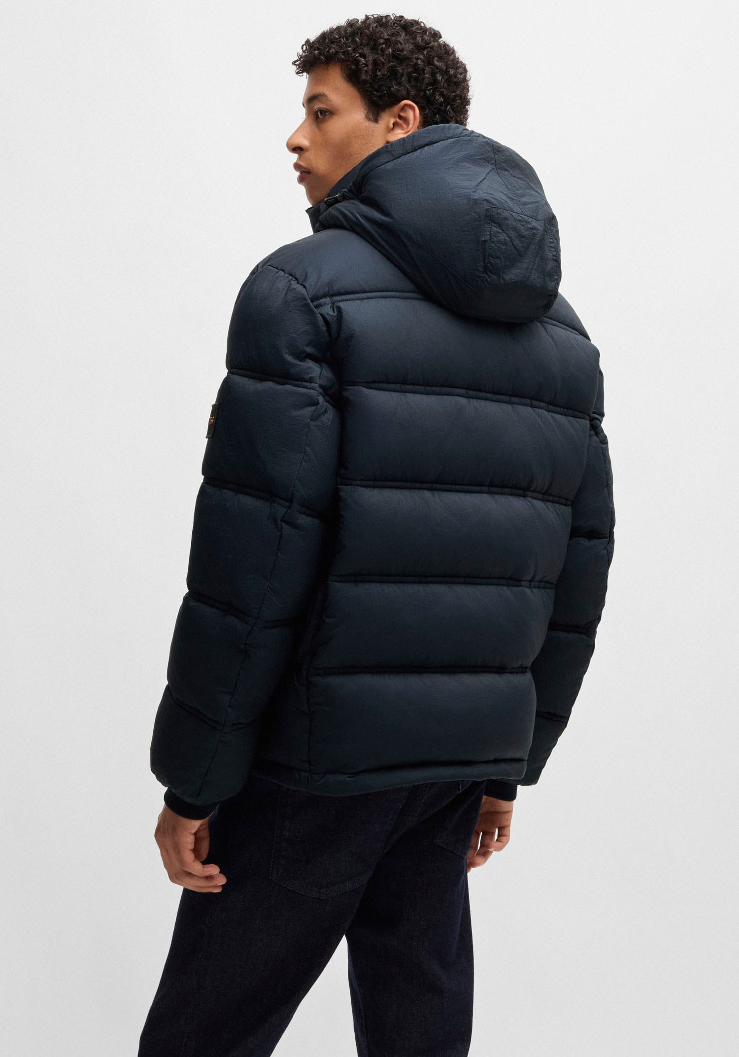 BOSS ORANGE Steppjacke »Okobra«, mit Kapuze, mit Reissverschlusstaschen